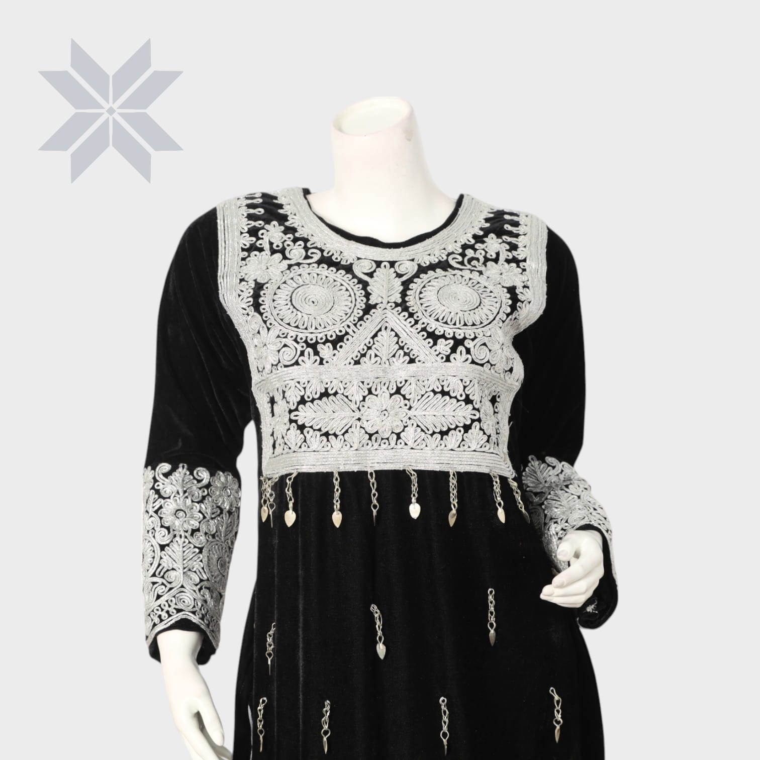 Black Velvet Noor Dress