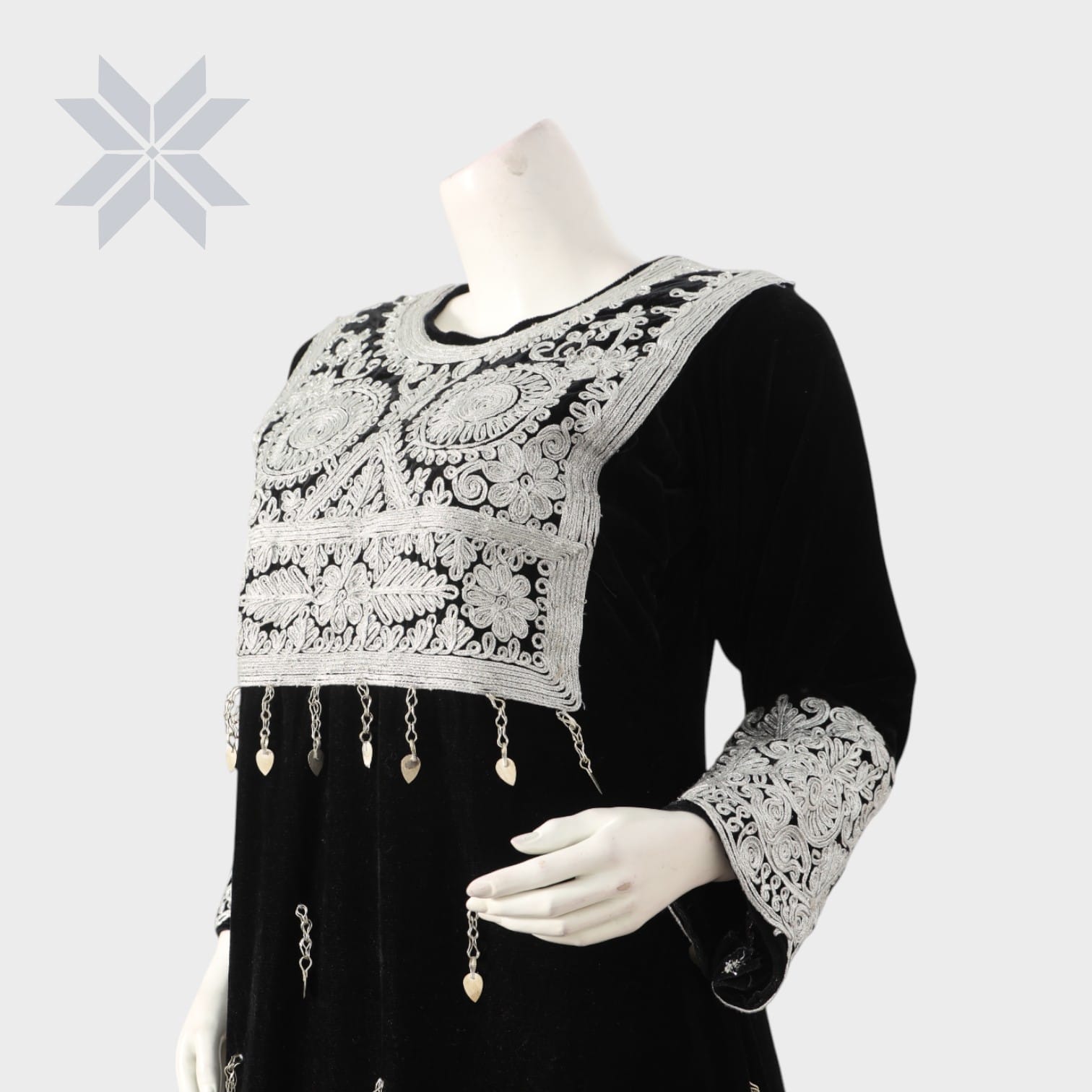 Black Velvet Noor Dress