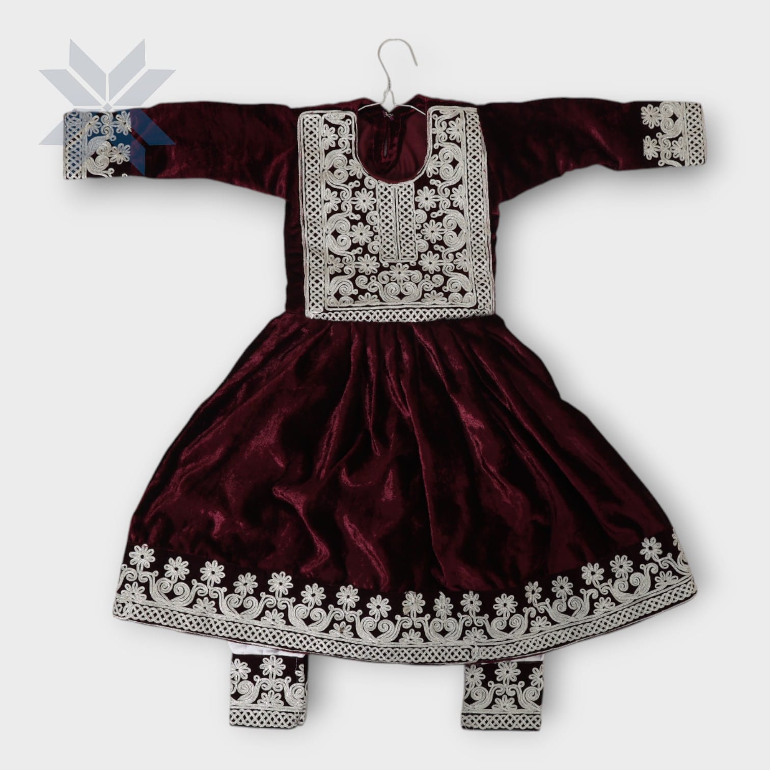 Maroon Mini Royal Velvet Set (Kids)