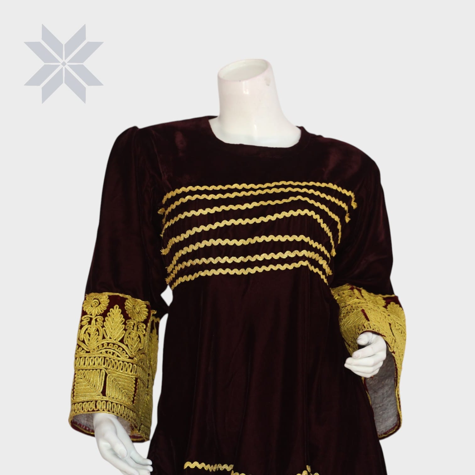  Zard Velvet High-Low Dress