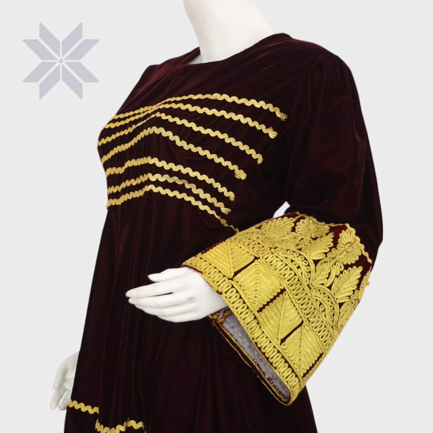  Zard Velvet High-Low Dress