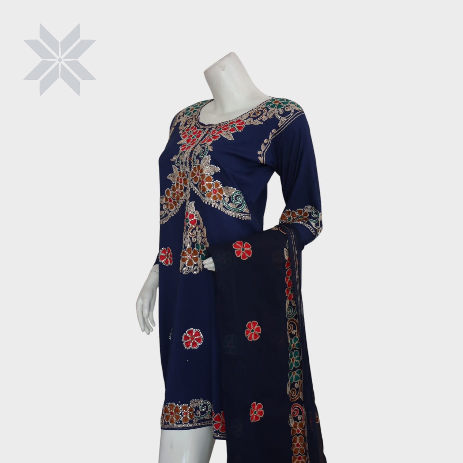 Sitara Afghan Embroidered Set