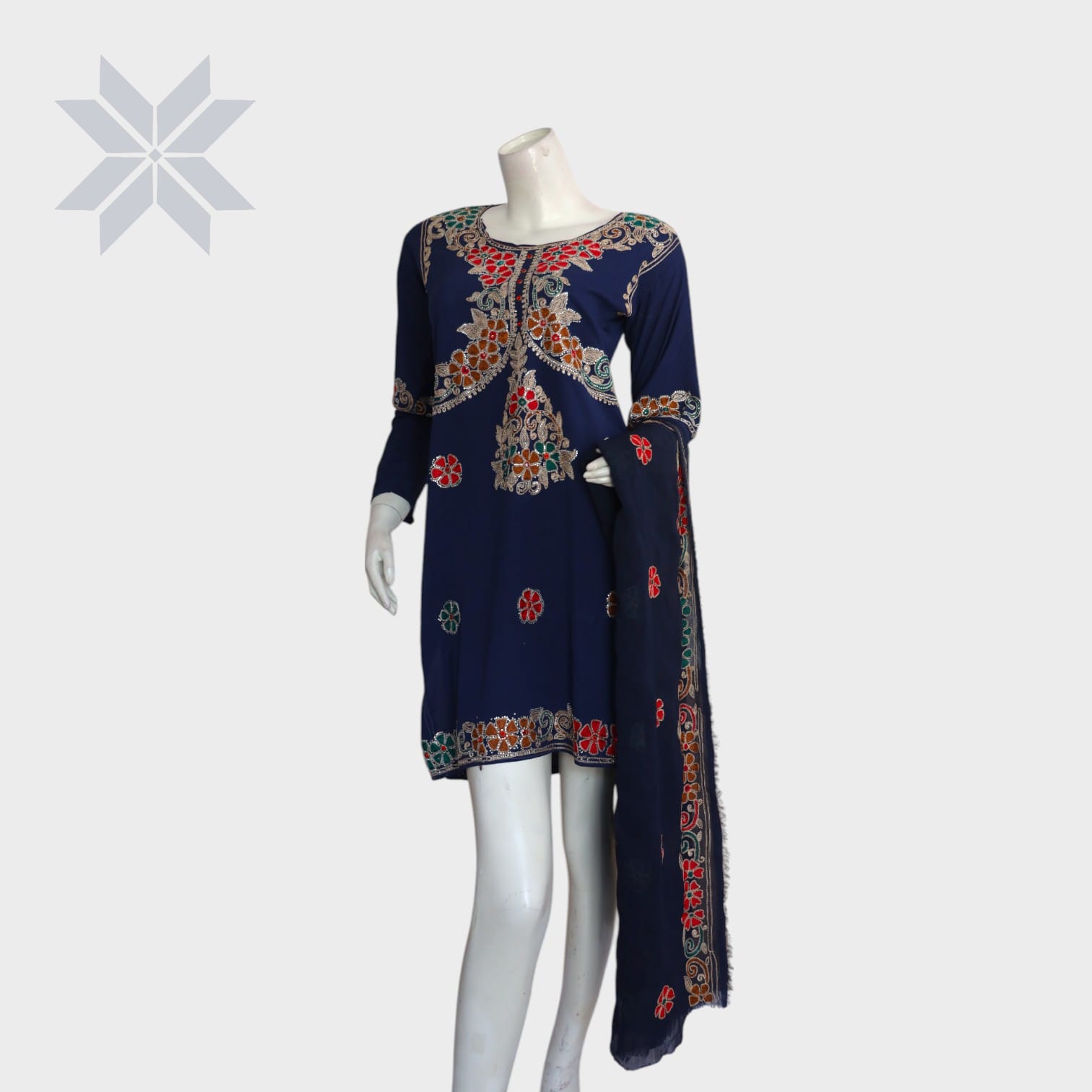 Sitara Afghan Embroidered Set
