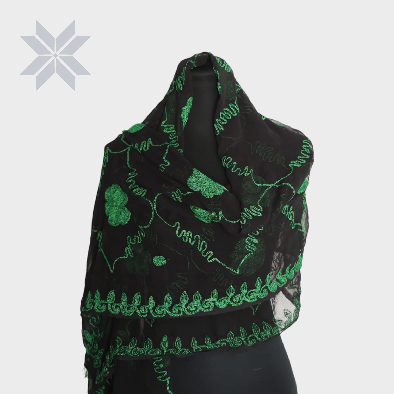 Sabza Gul Embroidered Scarf