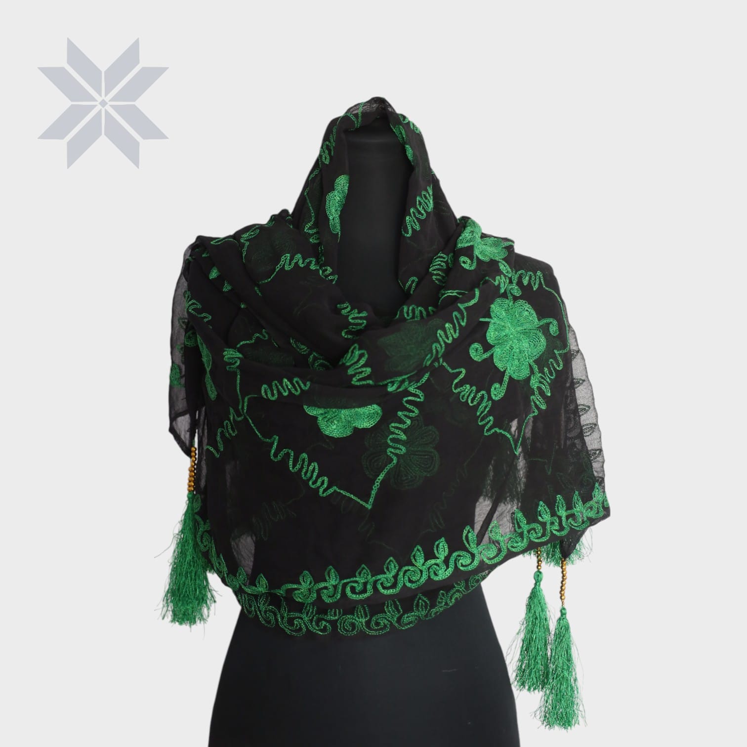 Sabza Gul Embroidered Scarf