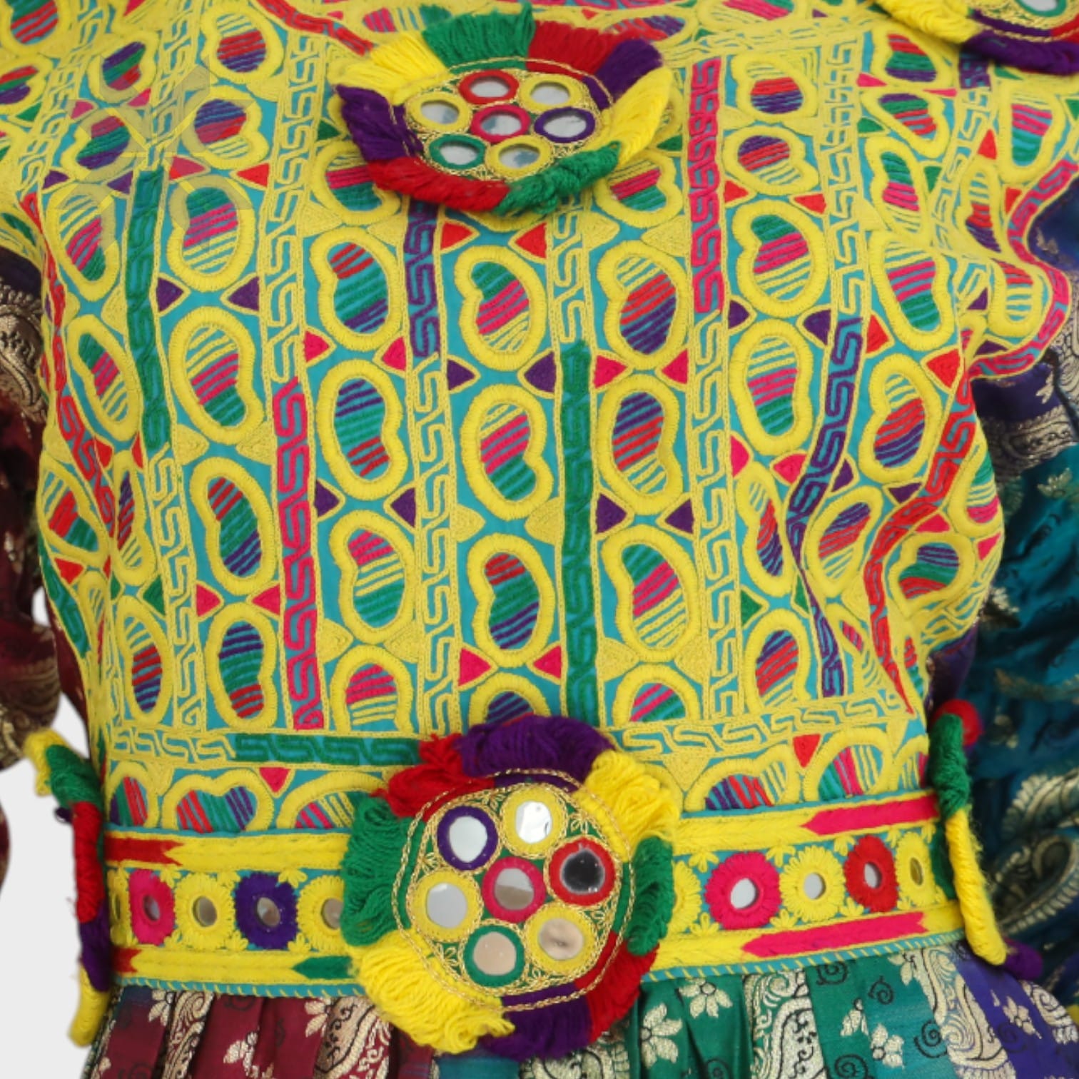 Gulbahar Multi-Color Afghani Dress