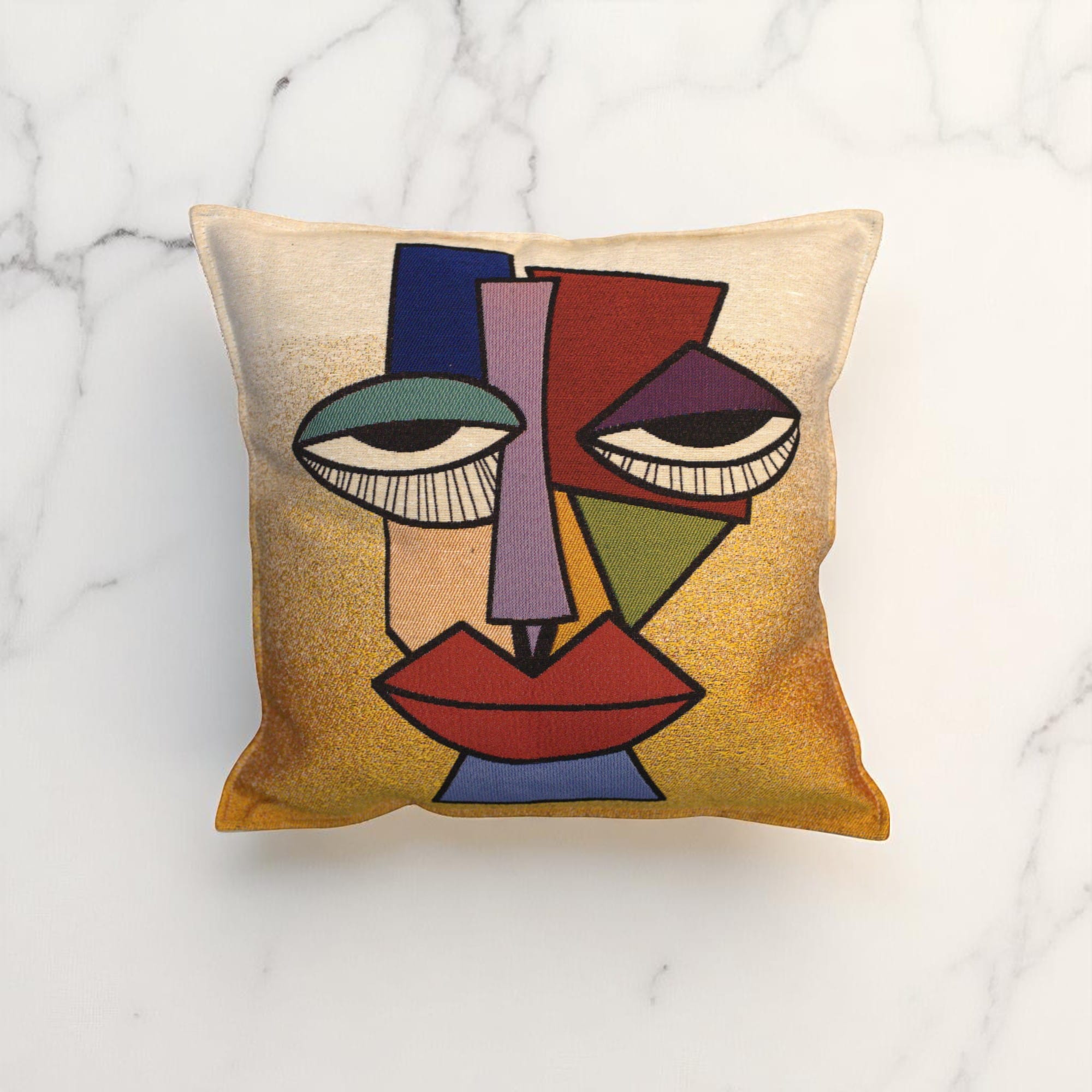 2pc Throw Pillow Cover, Artistic Embroidered Design