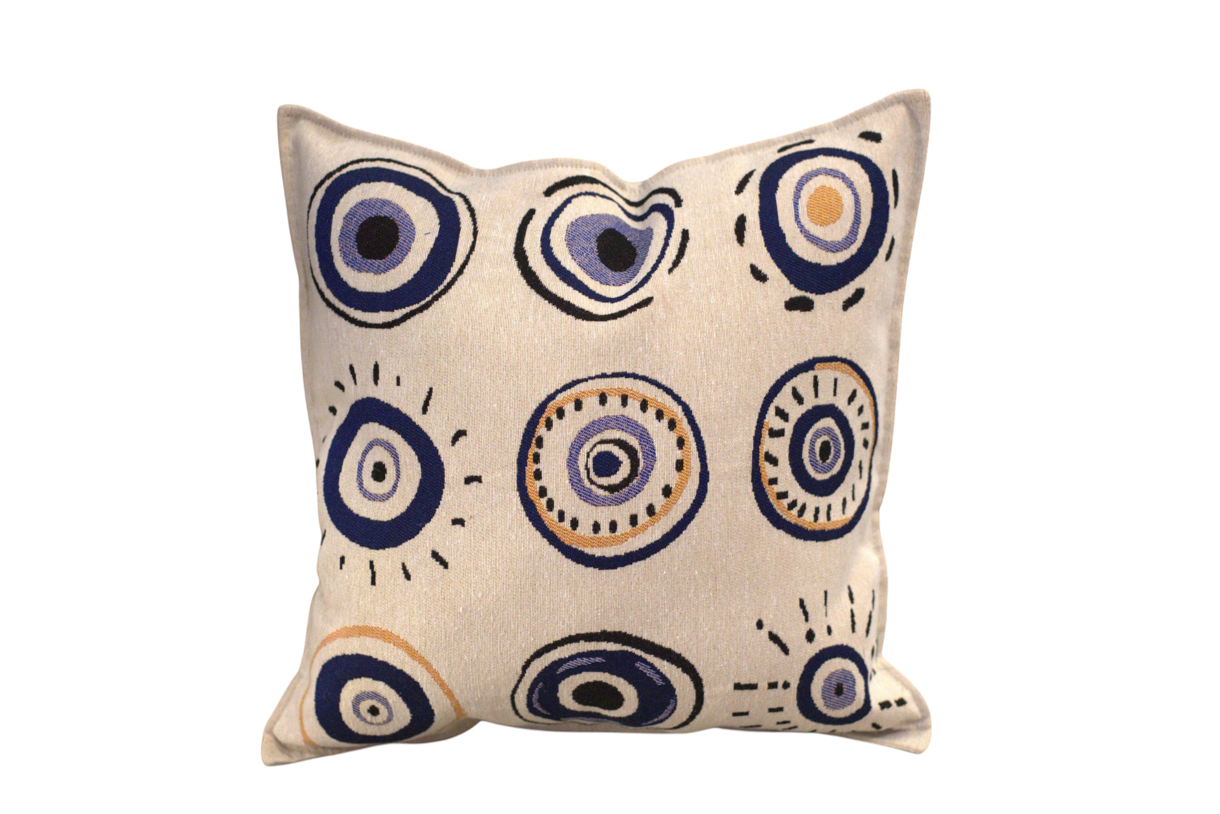 Embroidered Throw Pillow Cover – Set of 2 pillow covers,18x18 inch Boho Decor