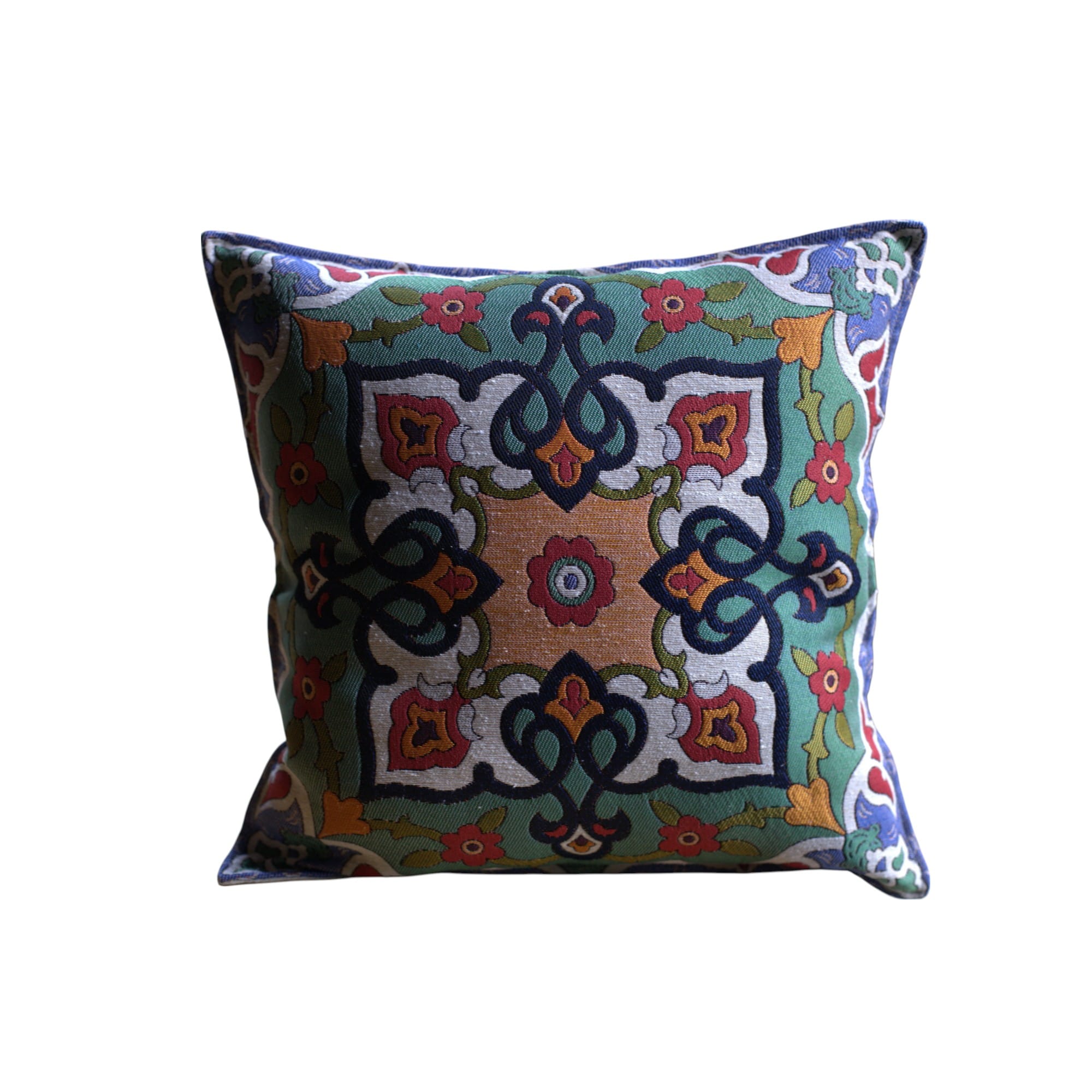 2 pcs Suzani Pillow Cover Handmade, 45x45 cm, Living Room Throw Pillow, bed decor pillow