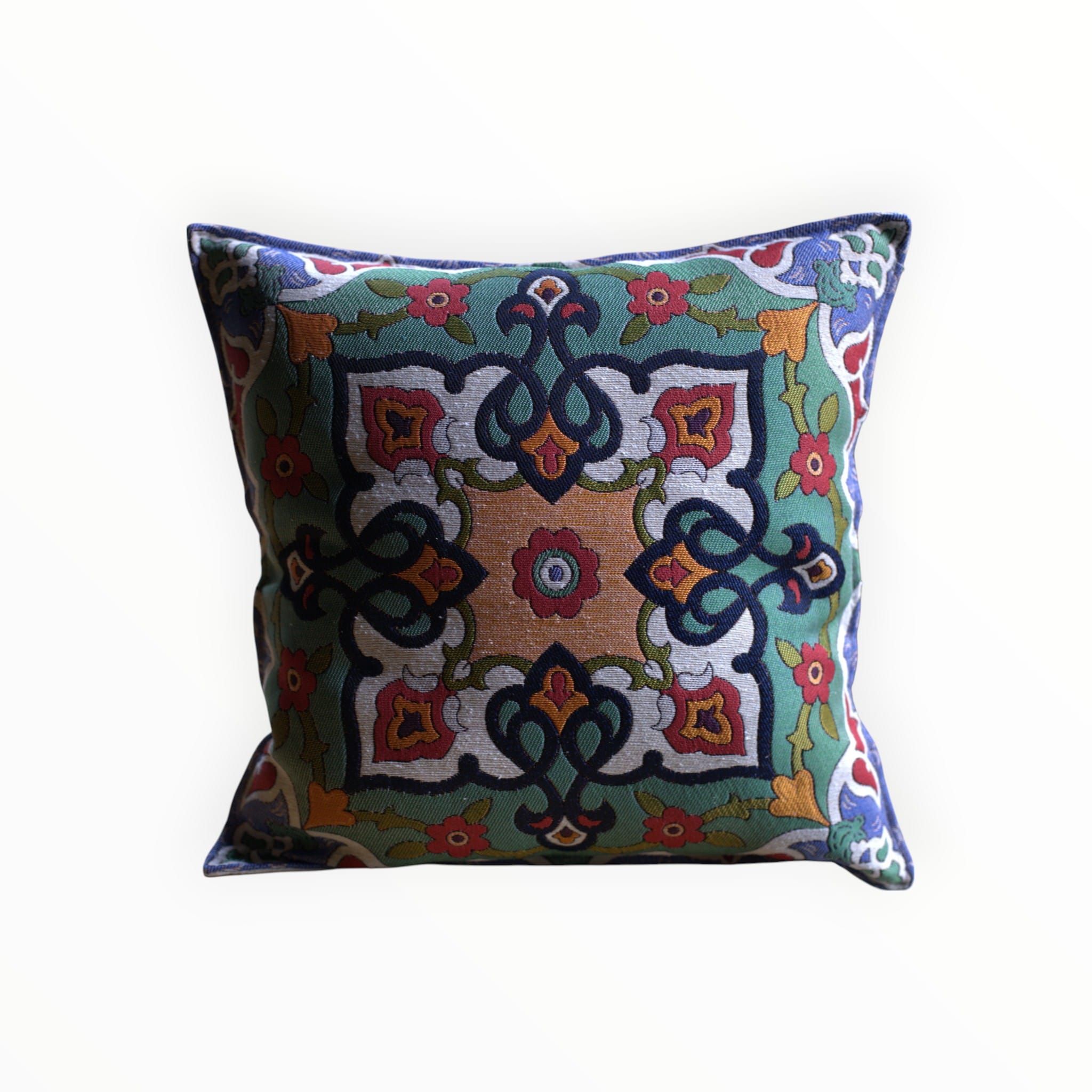 2 pcs Suzani Pillow Cover Handmade, 45x45 cm, Living Room Throw Pillow, bed decor pillow