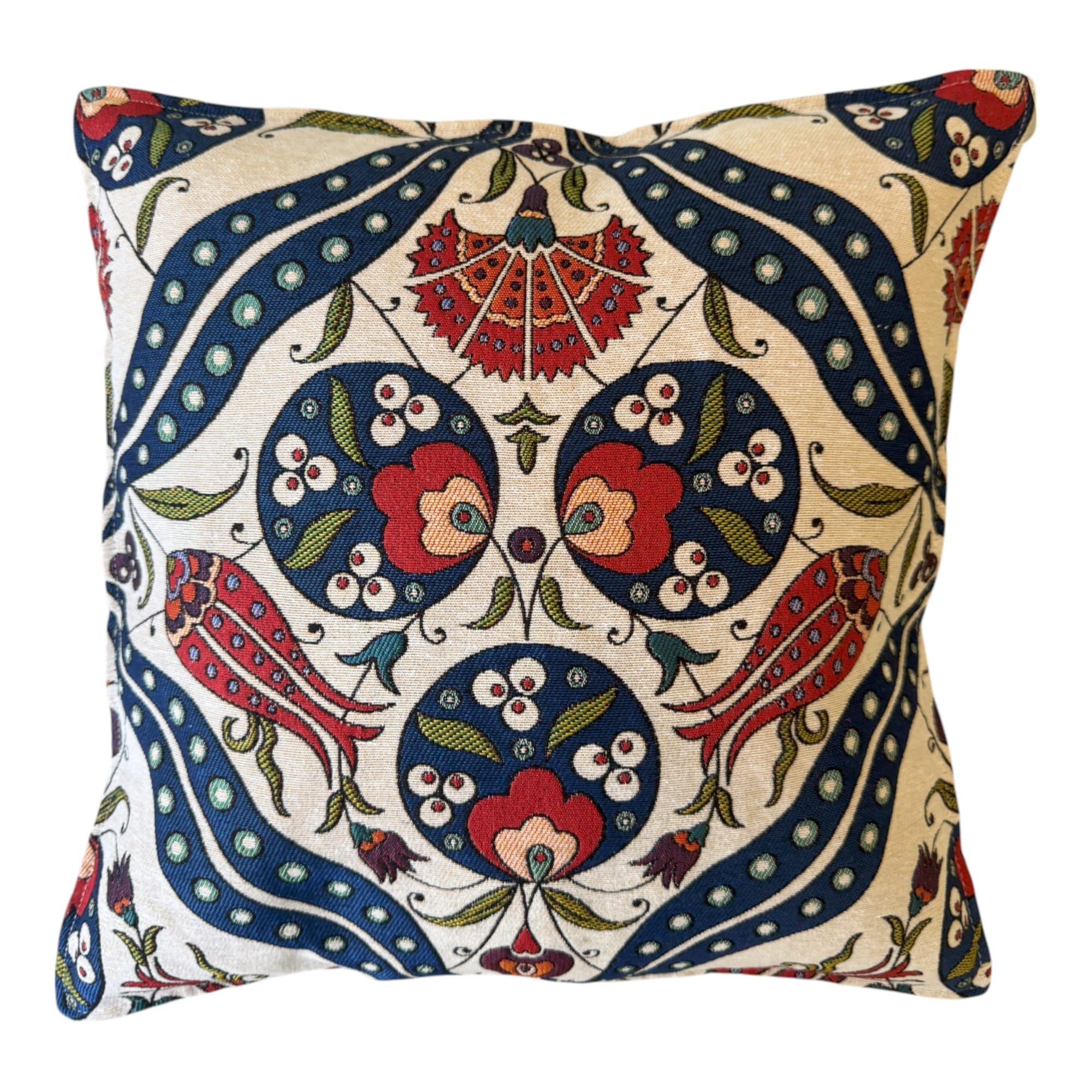 Cushion Cover Handmade, Set of 2, Suzani Decor Pillow case 45x45cm