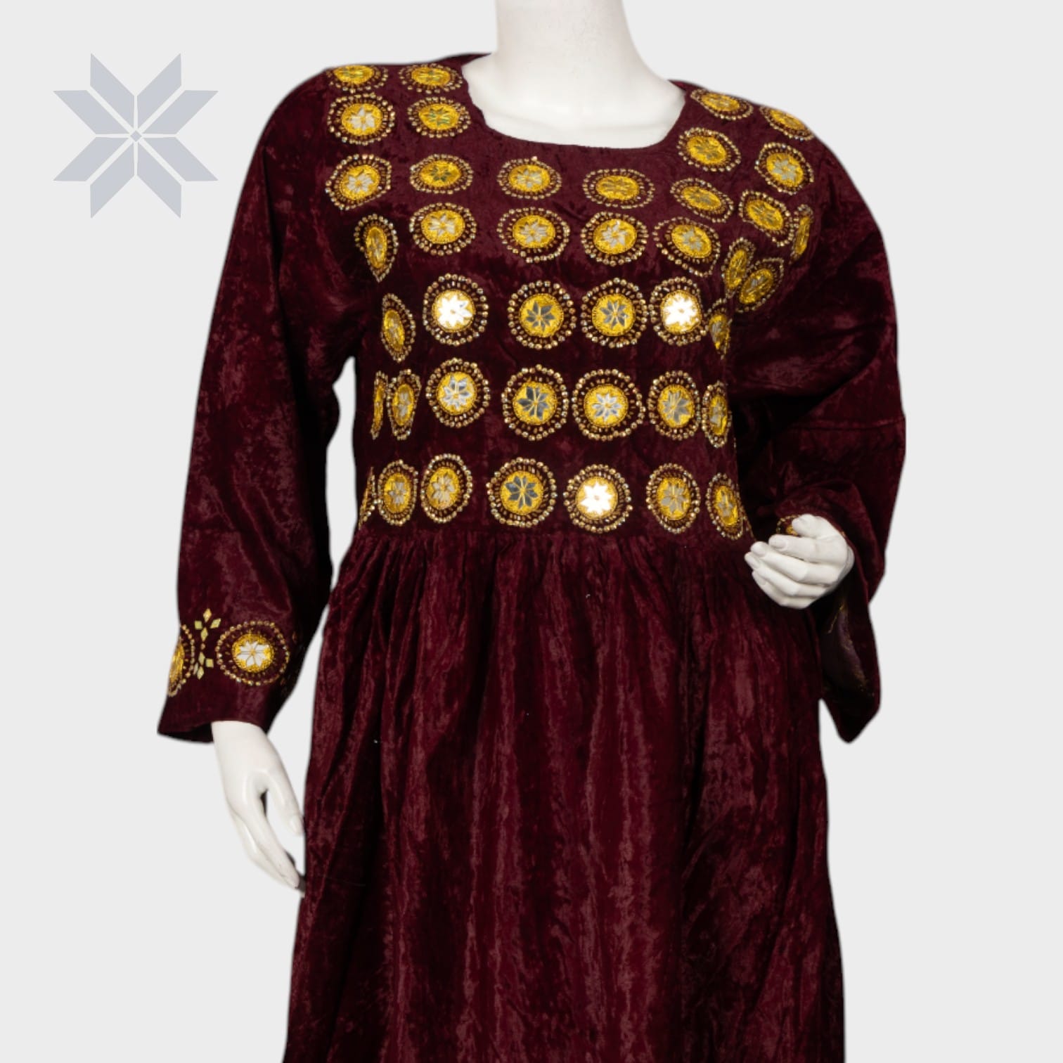 Gul Bahar Velvet Dress