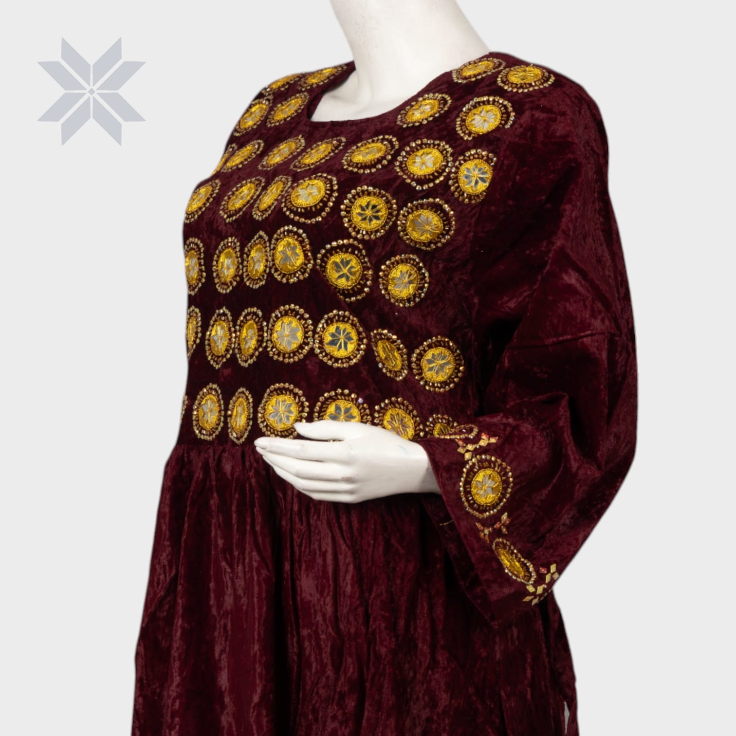 Gul Bahar Velvet Dress