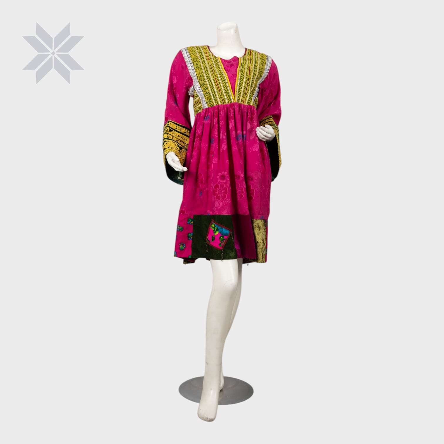 Bold Kandahari Charm Dress Handmade