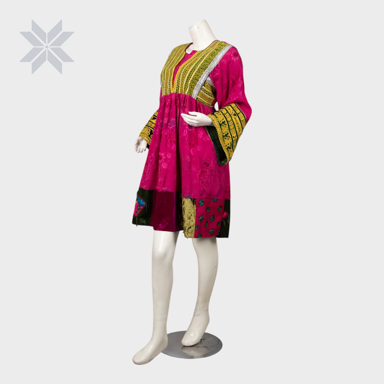 Bold Kandahari Charm Dress Handmade