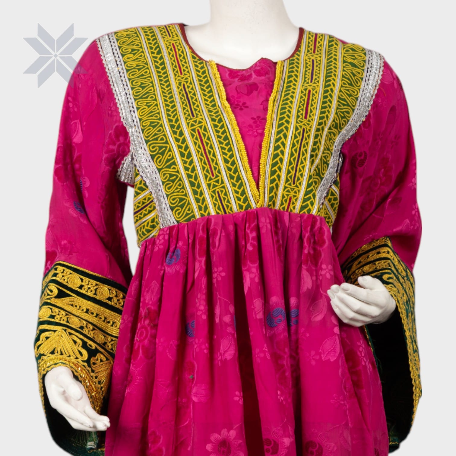 Bold Kandahari Charm Dress Handmade