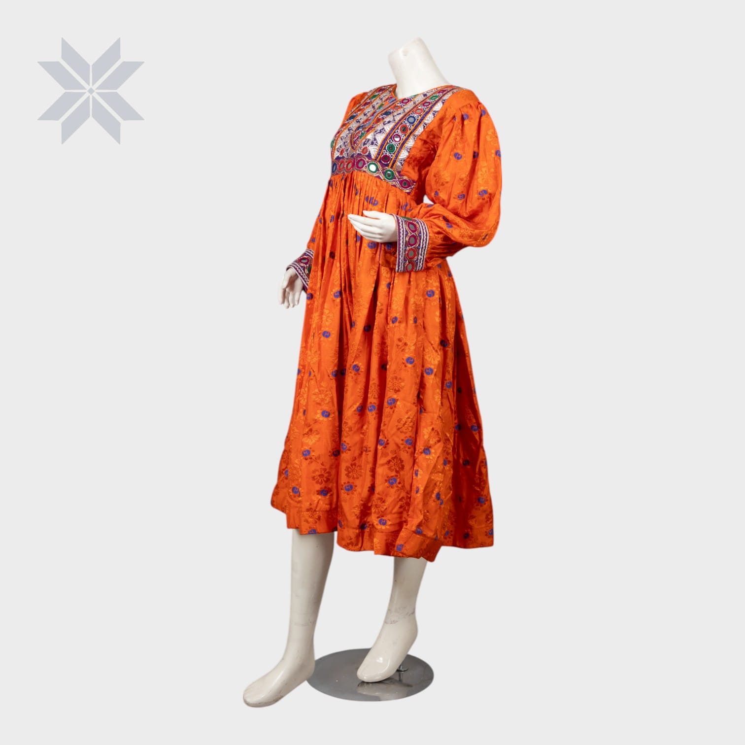 Saffron Radiance Tribal Dress