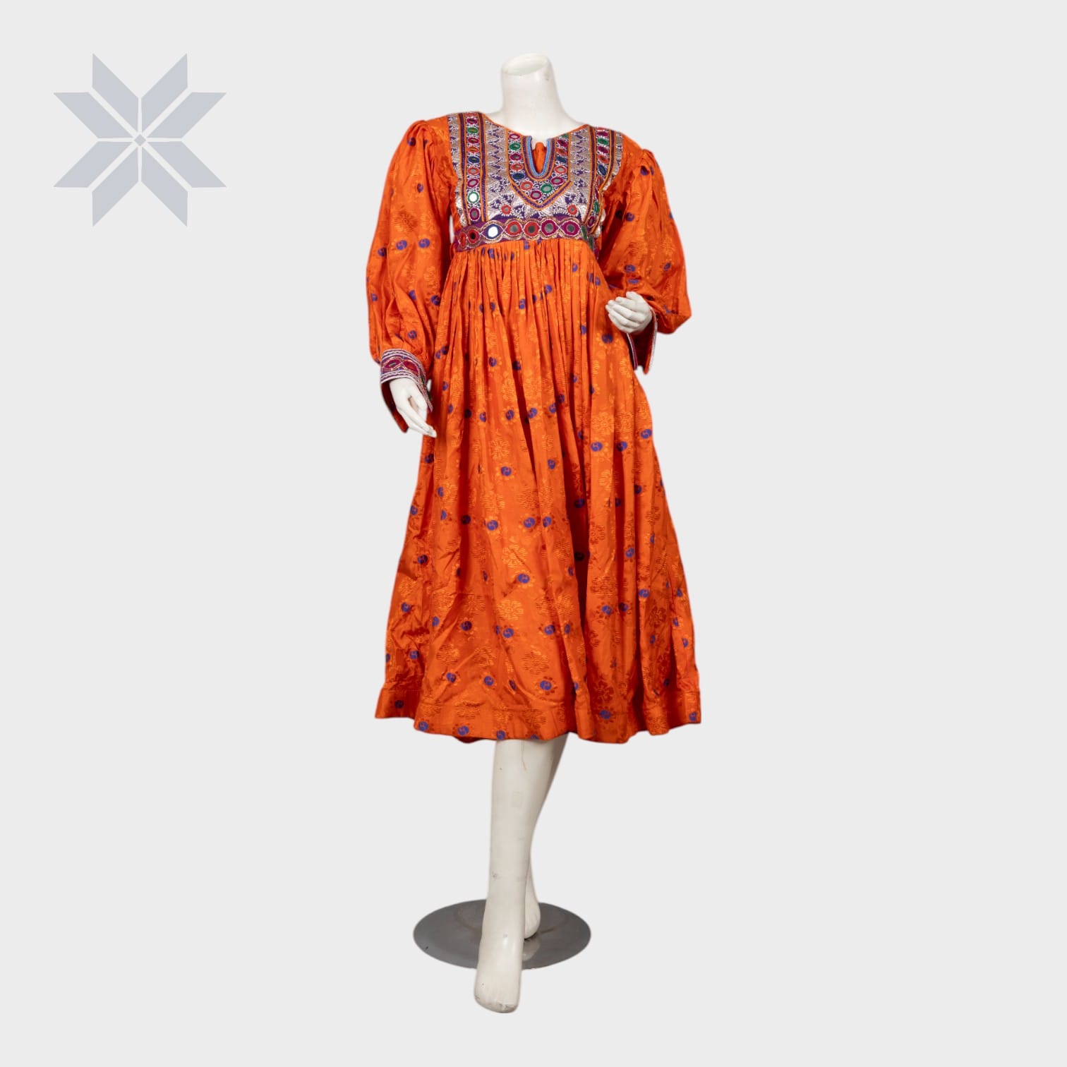 Saffron Radiance Tribal Dress