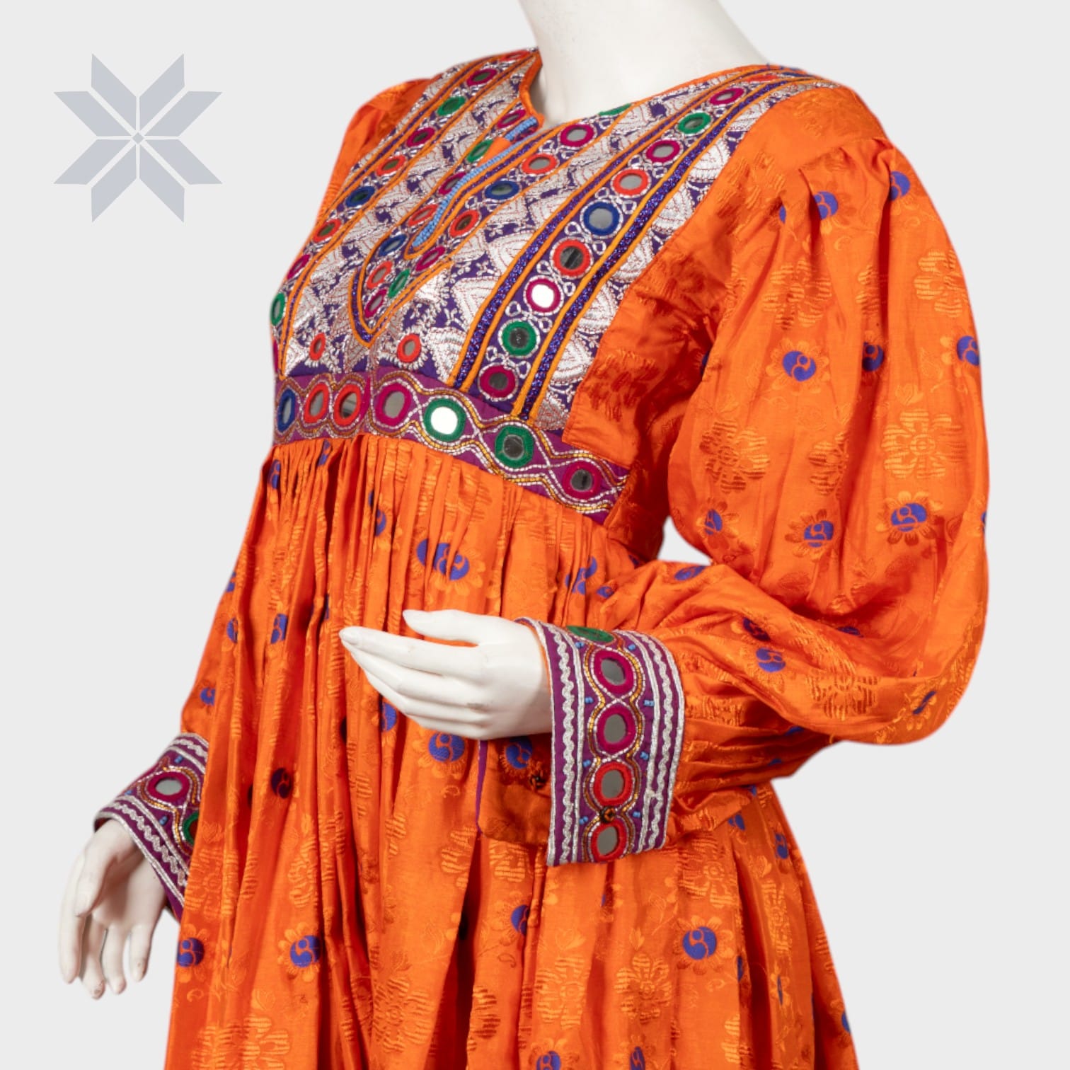 Saffron Radiance Tribal Dress