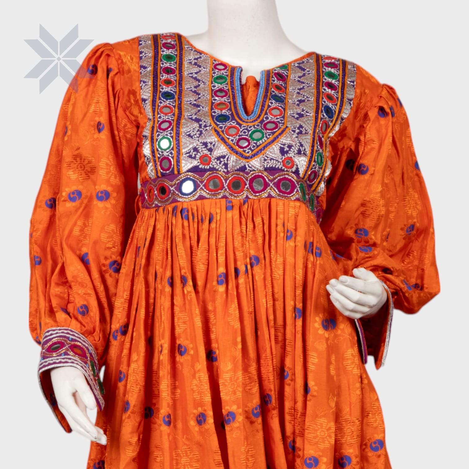 Saffron Radiance Tribal Dress