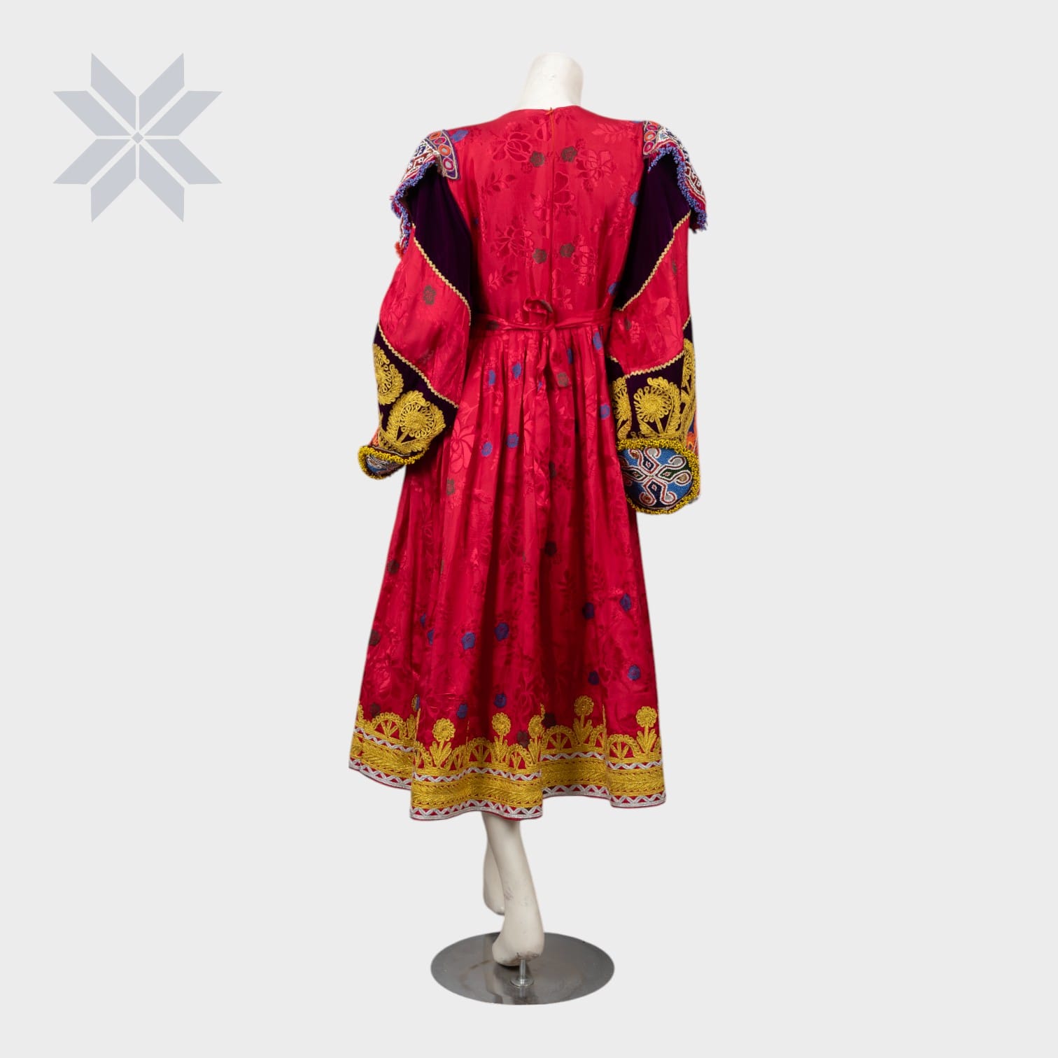 Crimson Celebration Dress Handmade