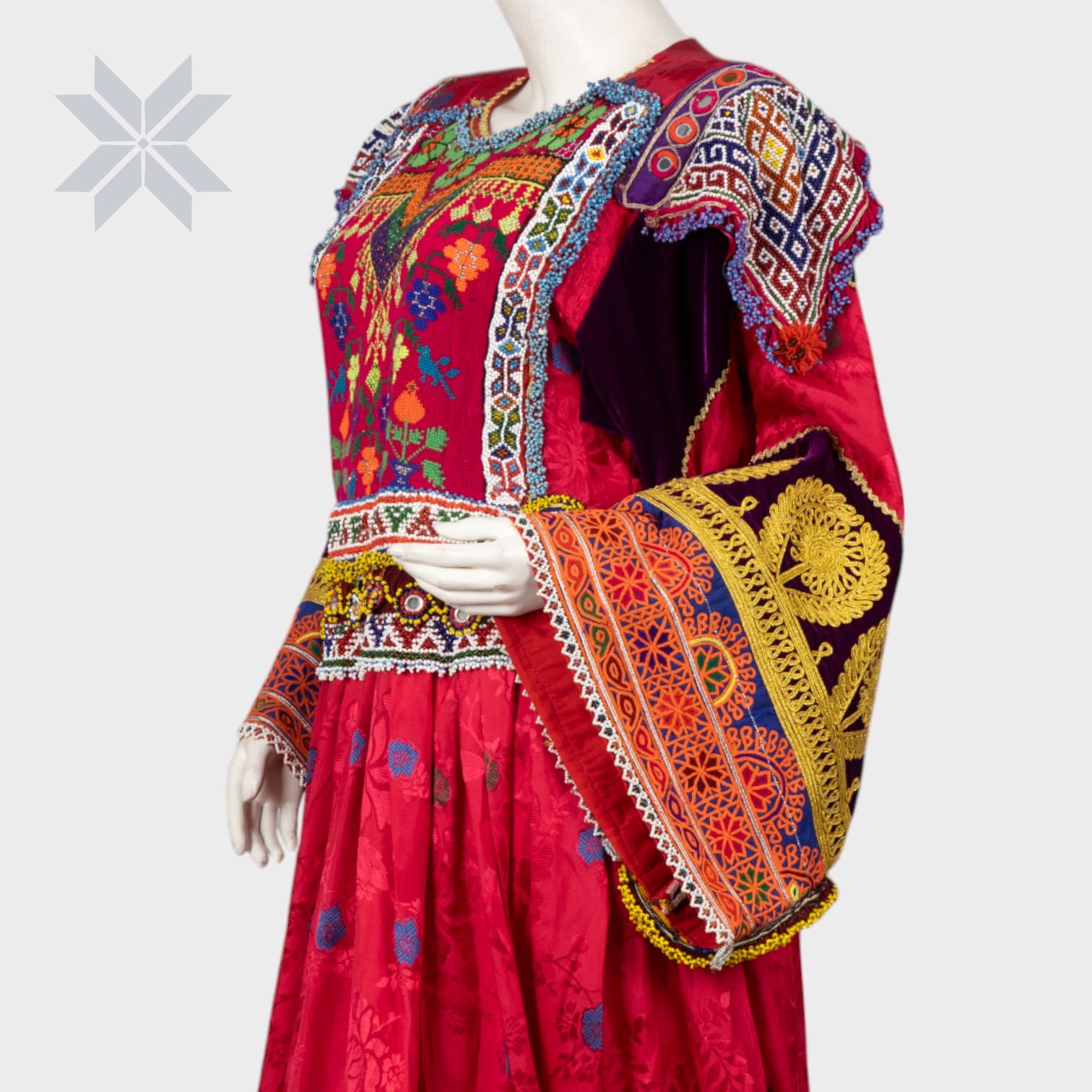 Crimson Celebration Dress Handmade