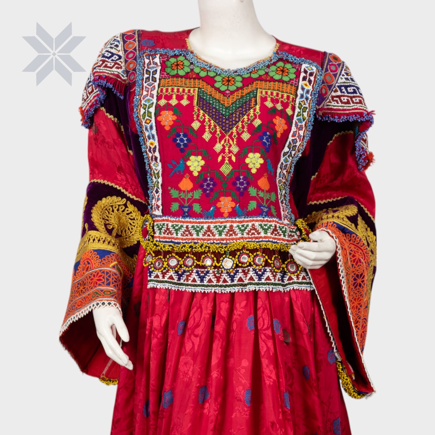 Crimson Celebration Dress Handmade