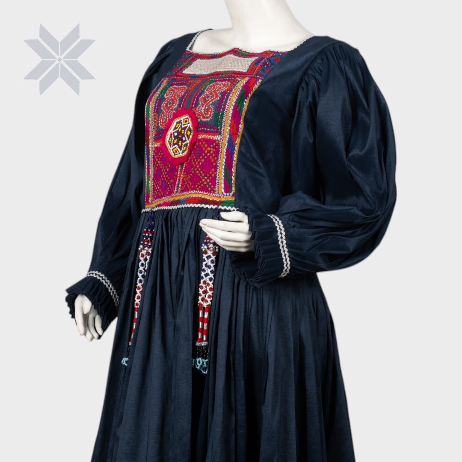 Midnight Tribal Bloom Dress