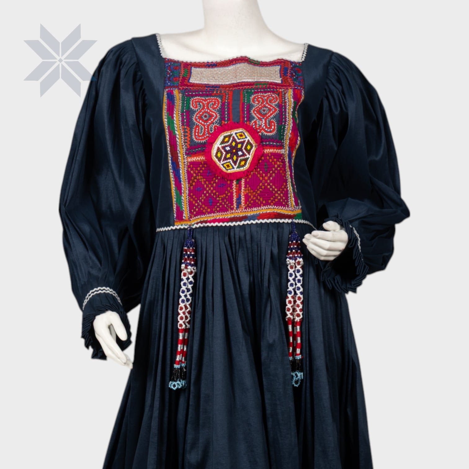 Midnight Tribal Bloom Dress