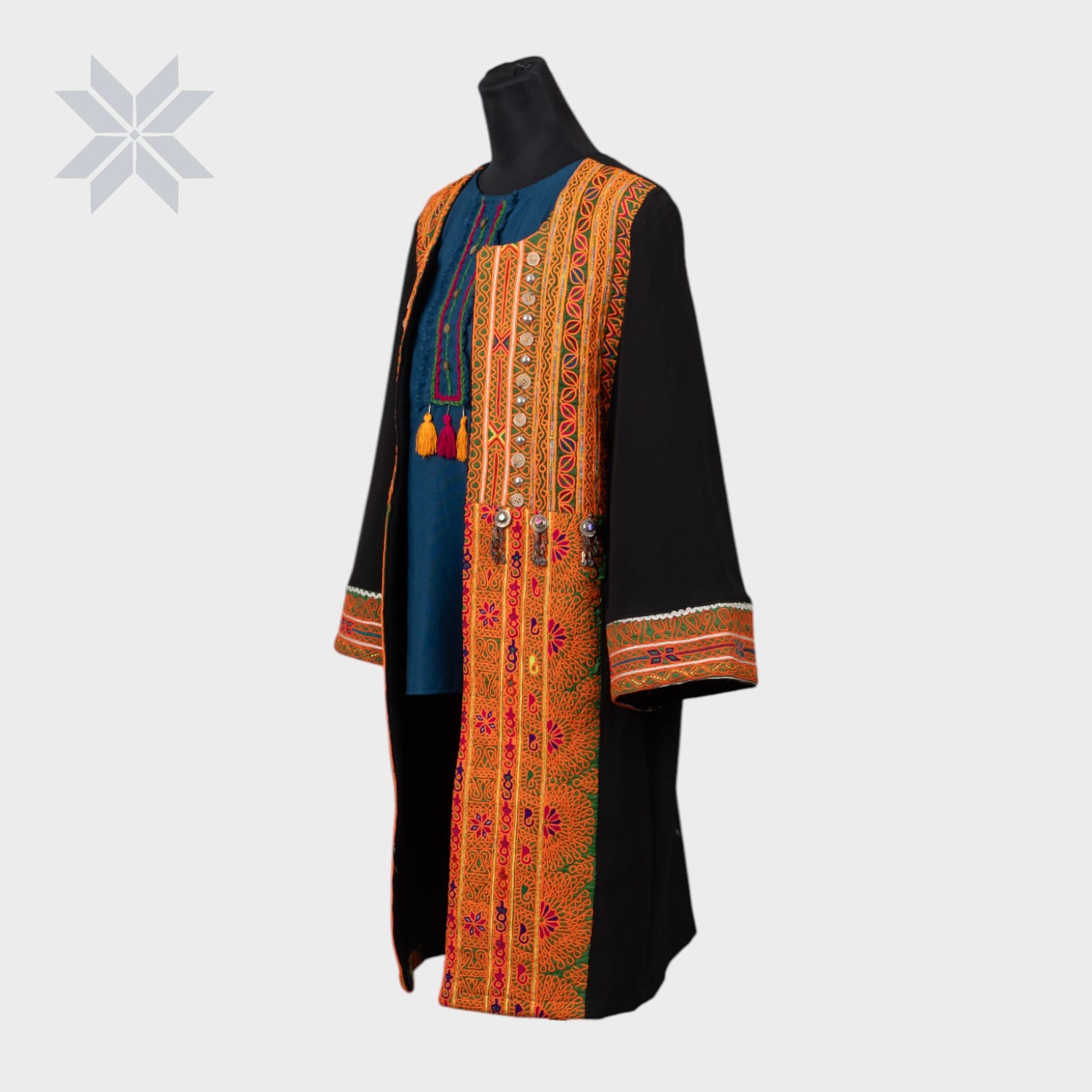 Desert Sunset Embroidered Coat Set