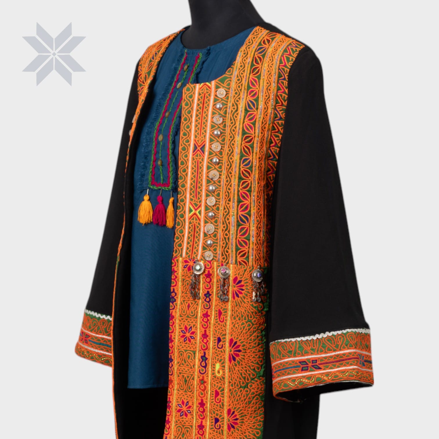 Desert Sunset Embroidered Coat Set