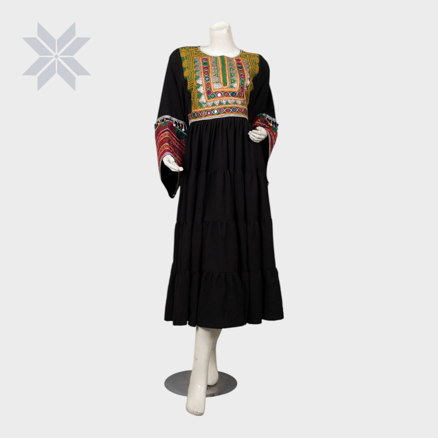Midnight Heritage Maxi Dress