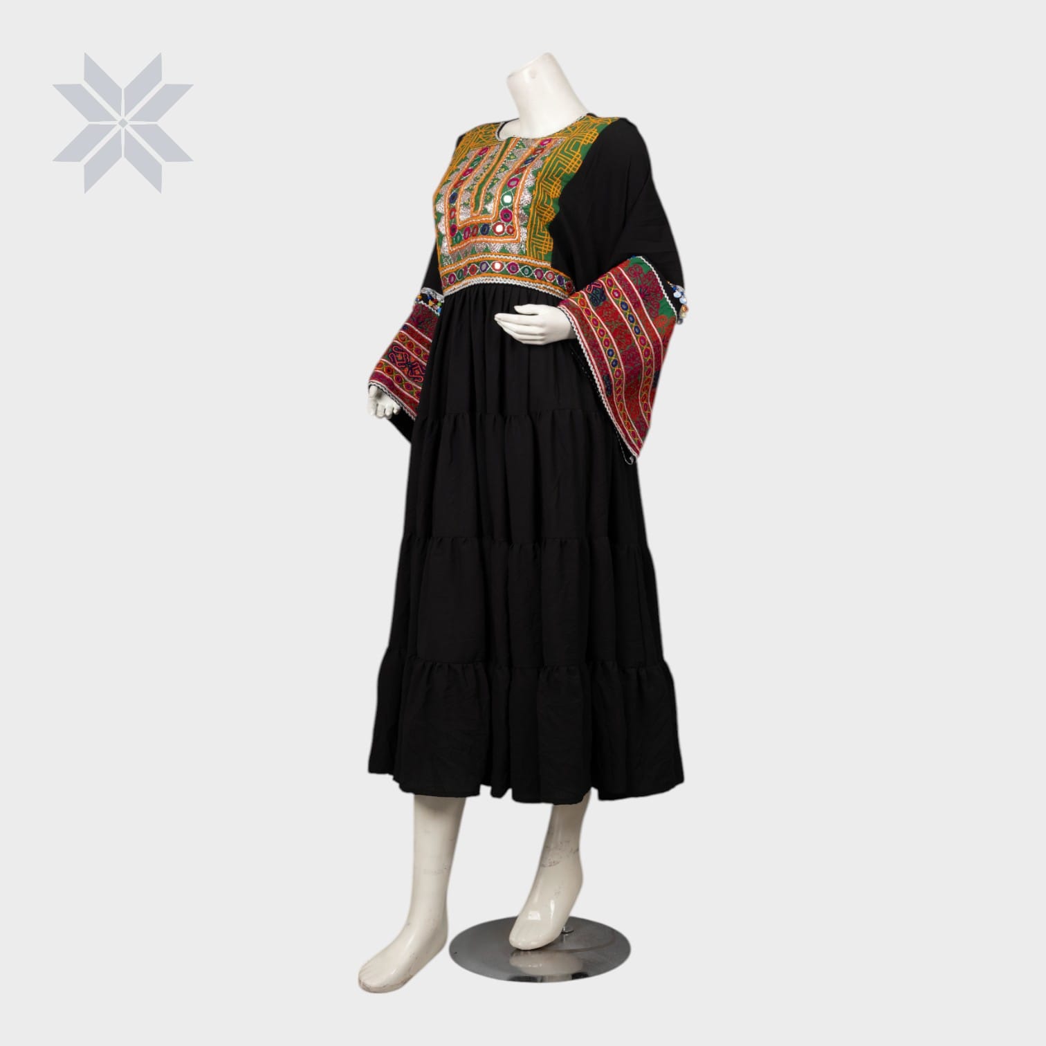 Midnight Heritage Maxi Dress