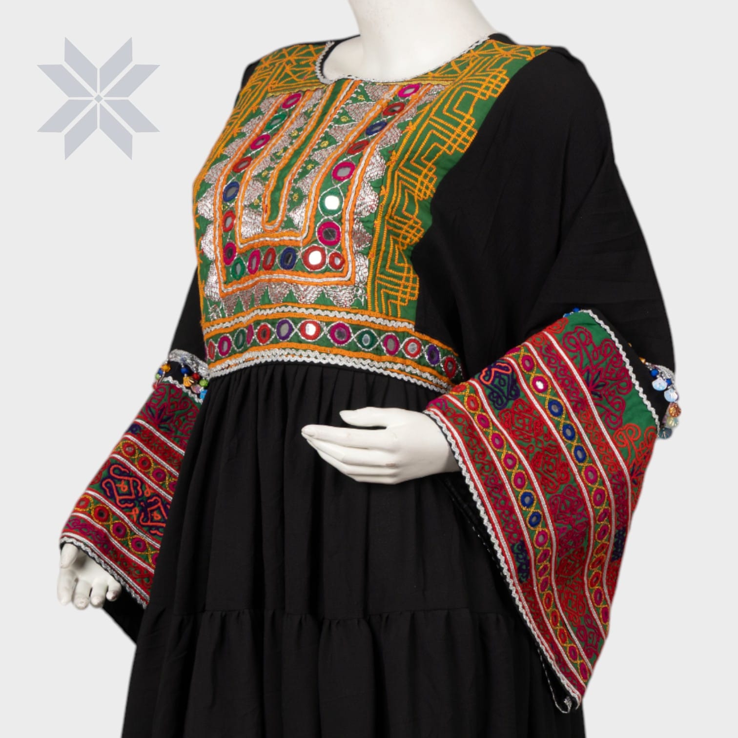 Midnight Heritage Maxi Dress