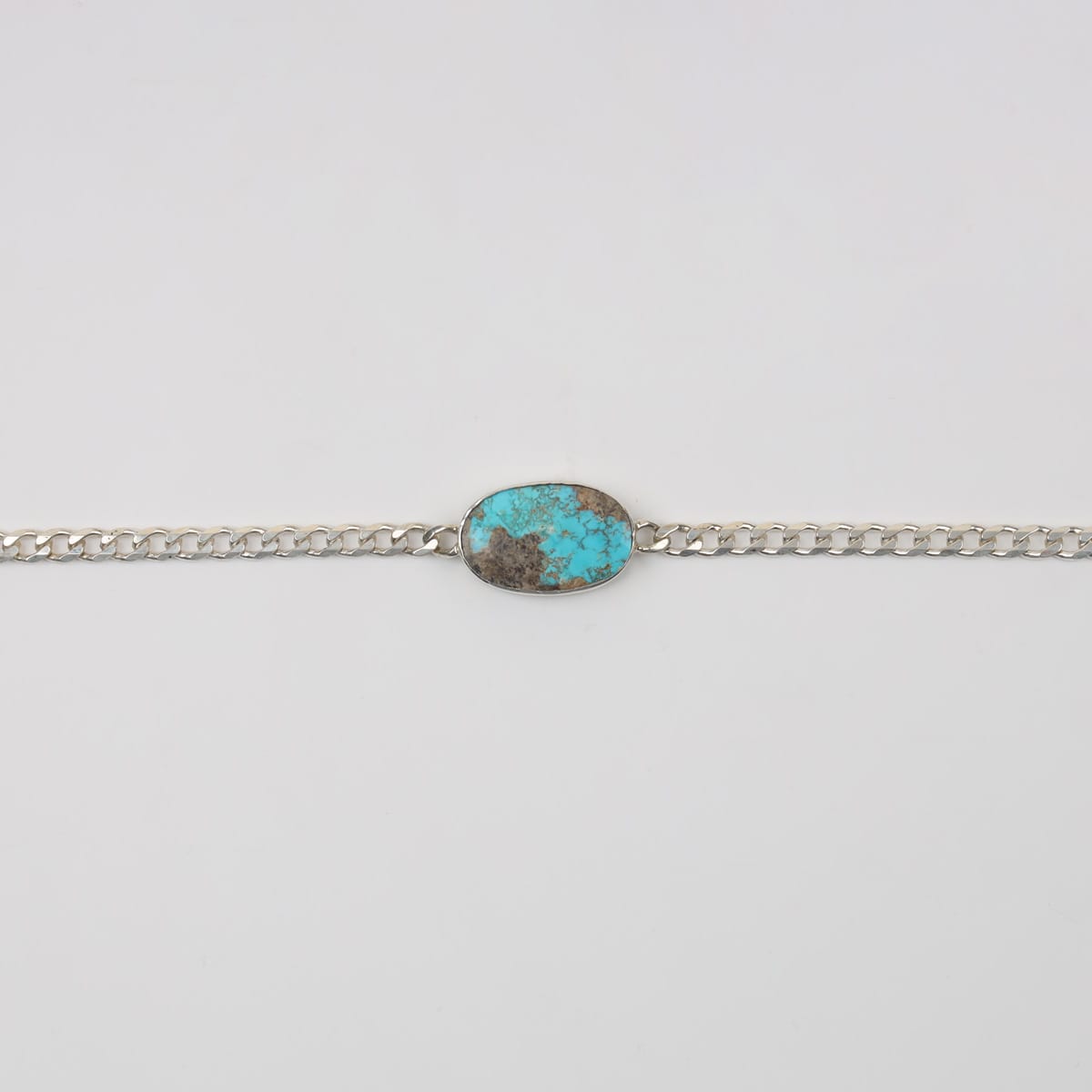 Afghan Turquoise Silver Men Bracelet