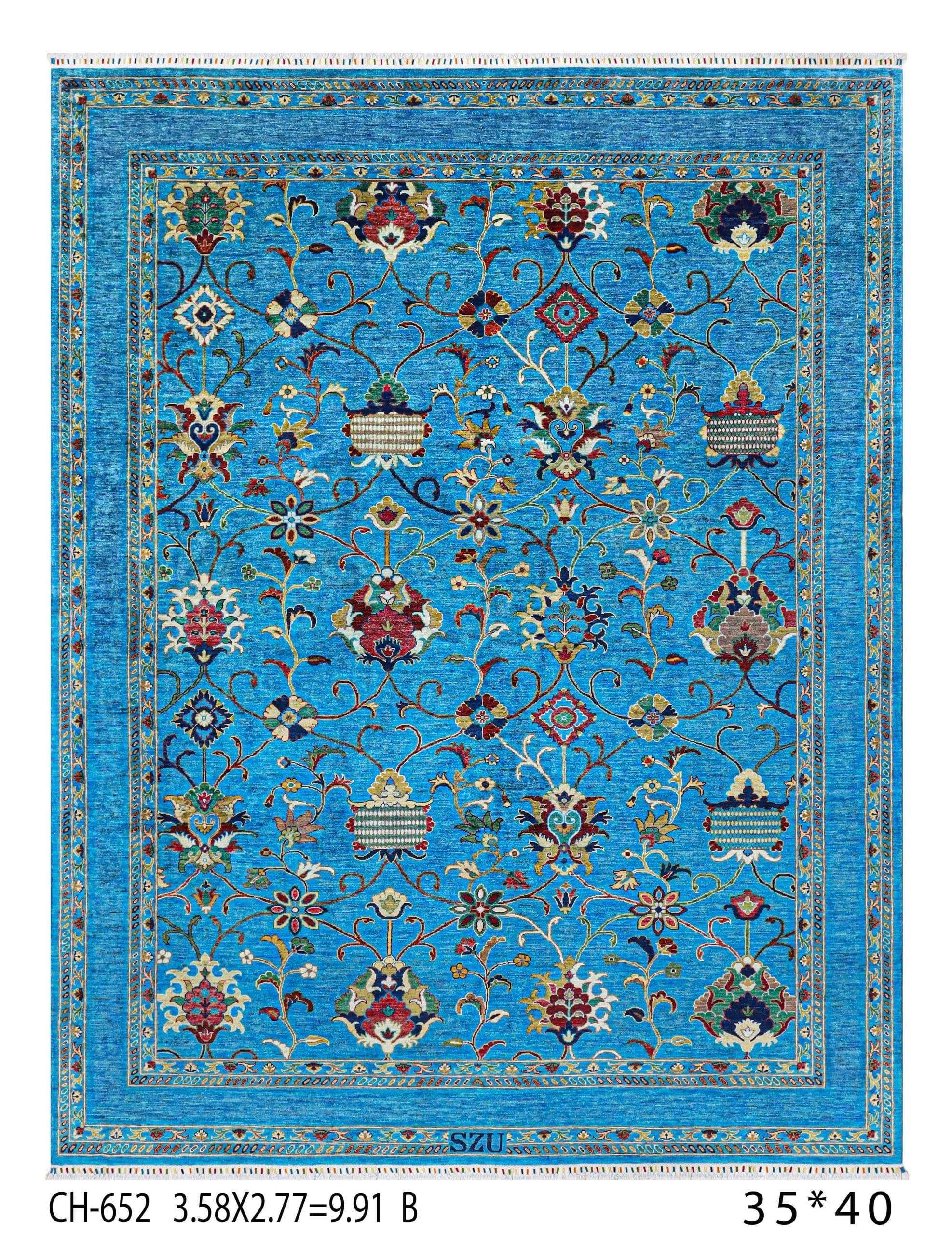 Royal Flower – Chobrang Carpet, Sultani Gul (Royal Flower) – Chobrang Carpet