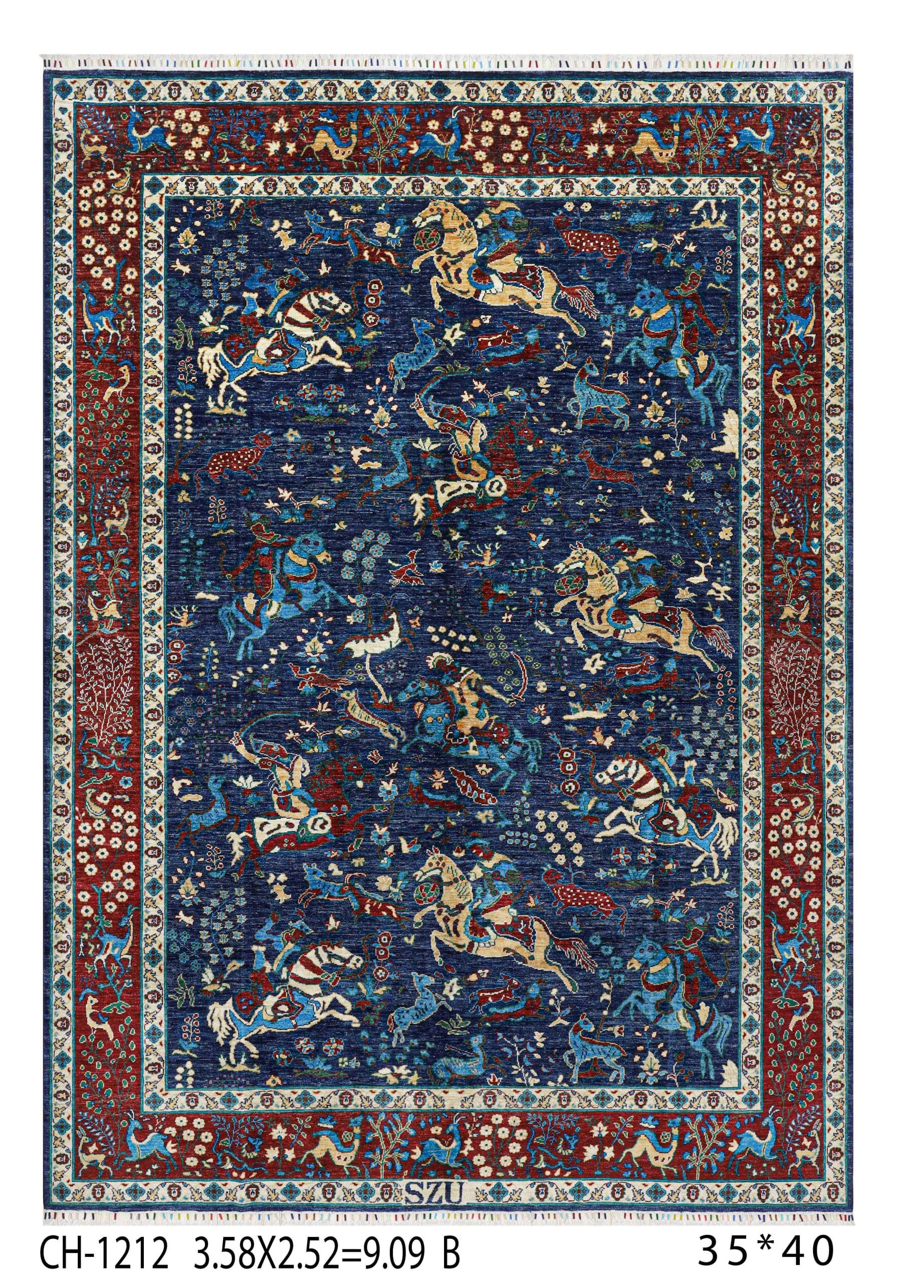 ASPAK LUXURY HANDMADE CARPET ROYAL DESIGN