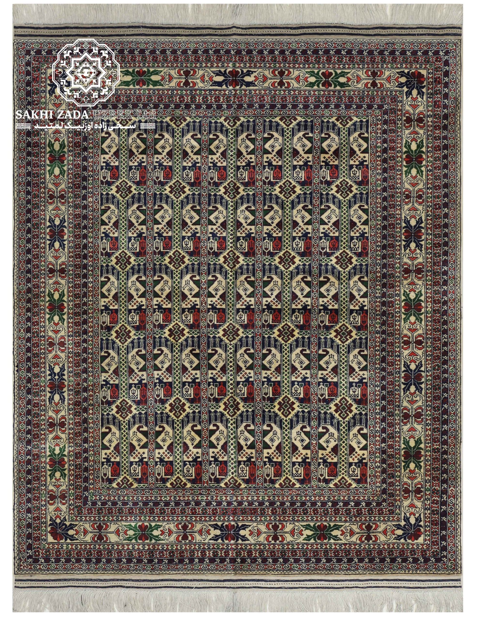 Handwoven Ala Bakhmal Wool Carpet
