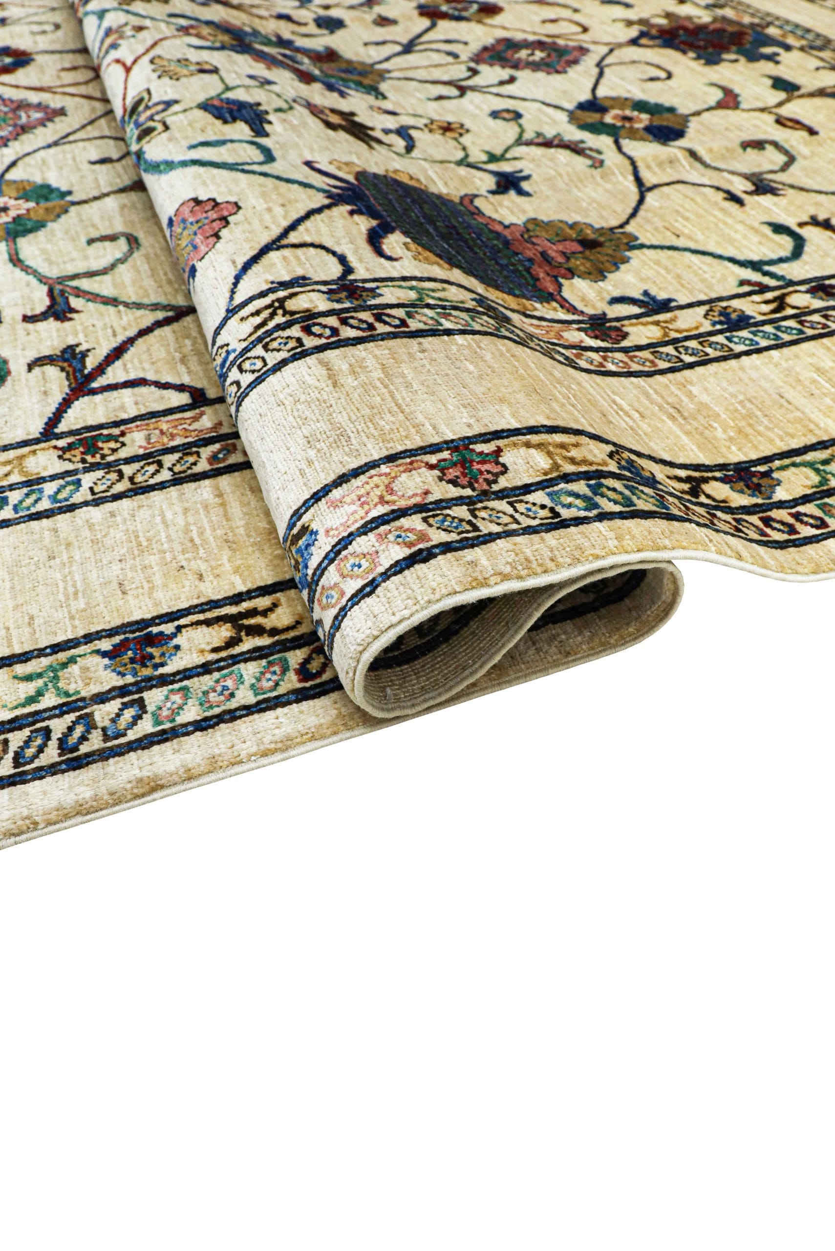 SULTANI GUL WOOD COLOR RUG HANDMADE