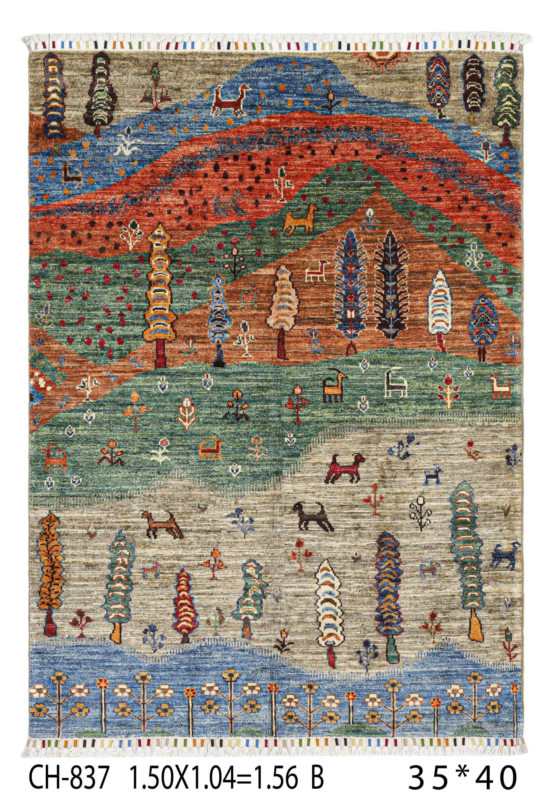 DARKHT NAQSHA DARYAYE CARPET HANDMADE CHOBRANG