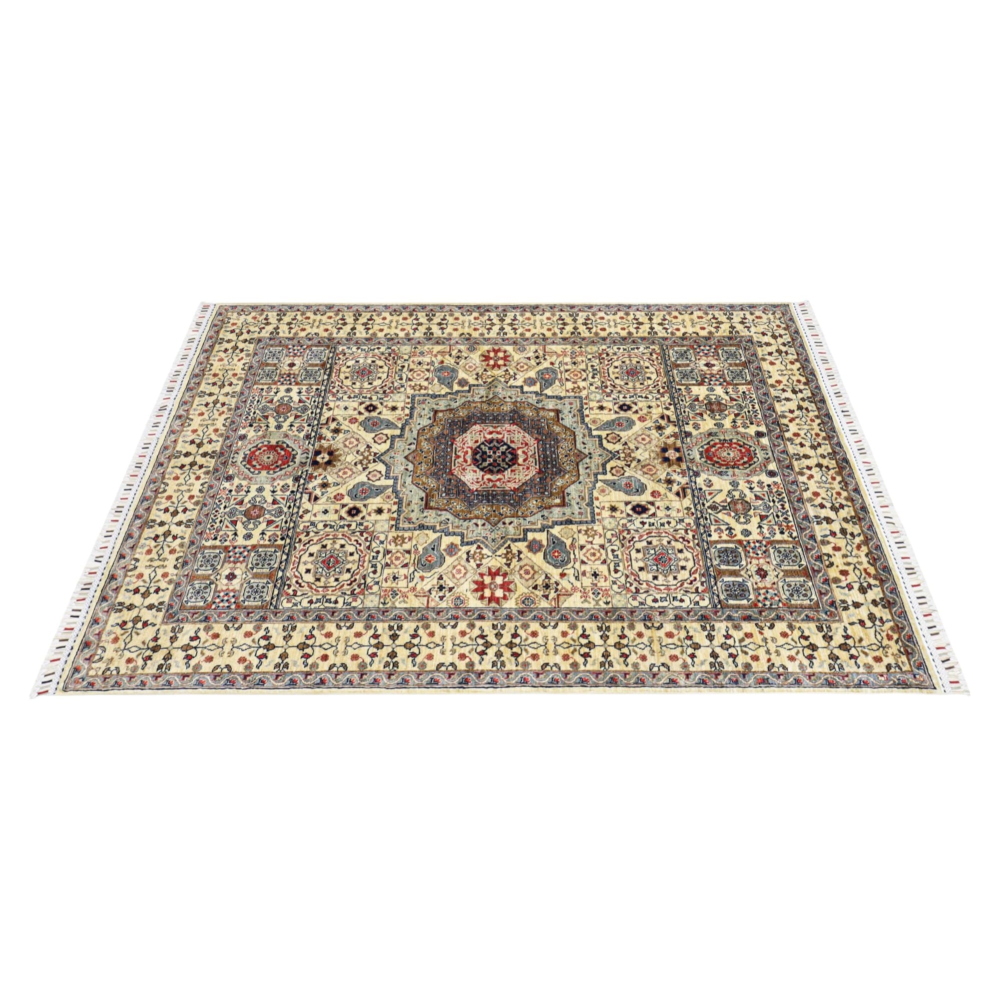 MAMLOK AFGHAN RUG HANDMADE