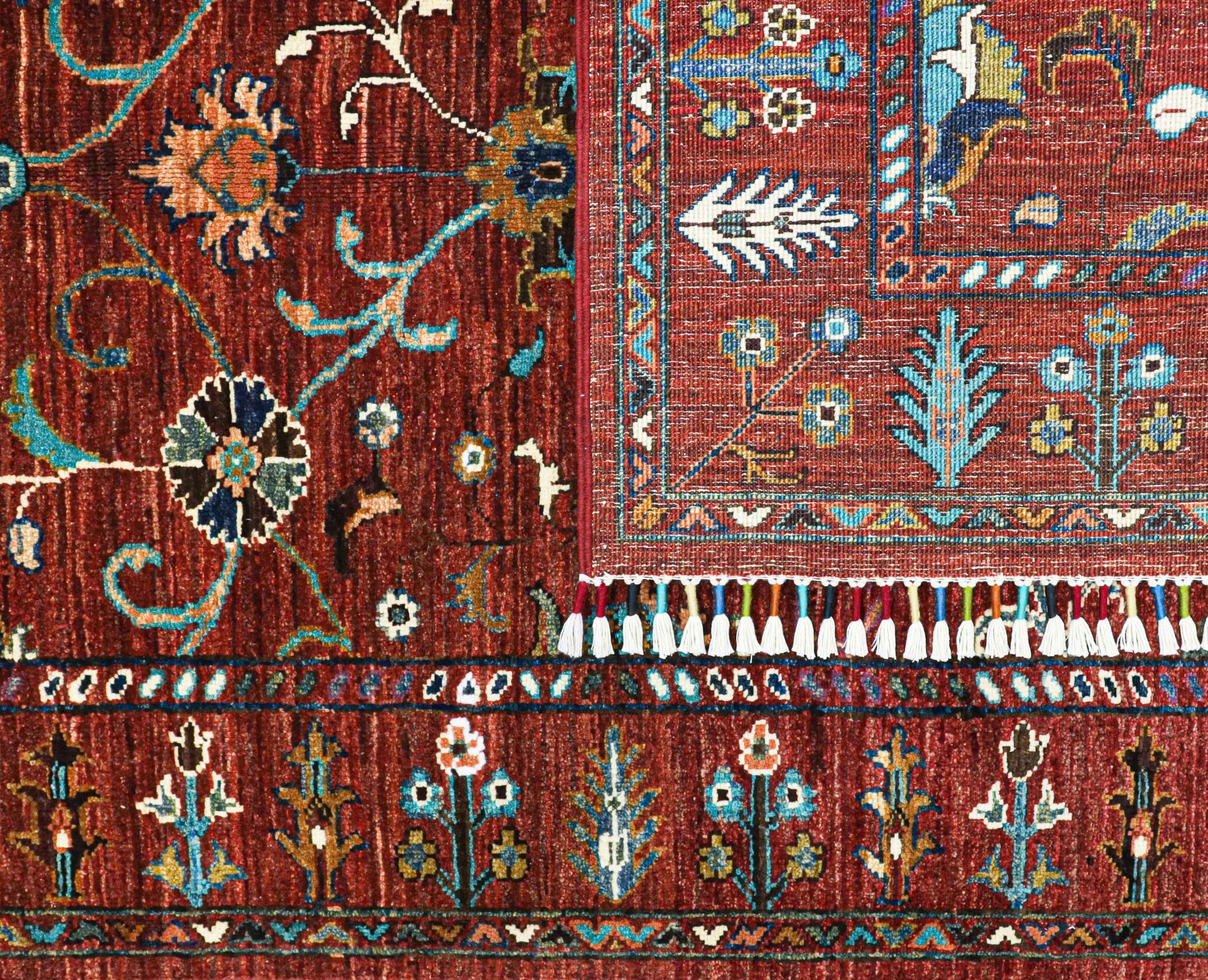 SULTANI GUL RED RUG HANDMADE