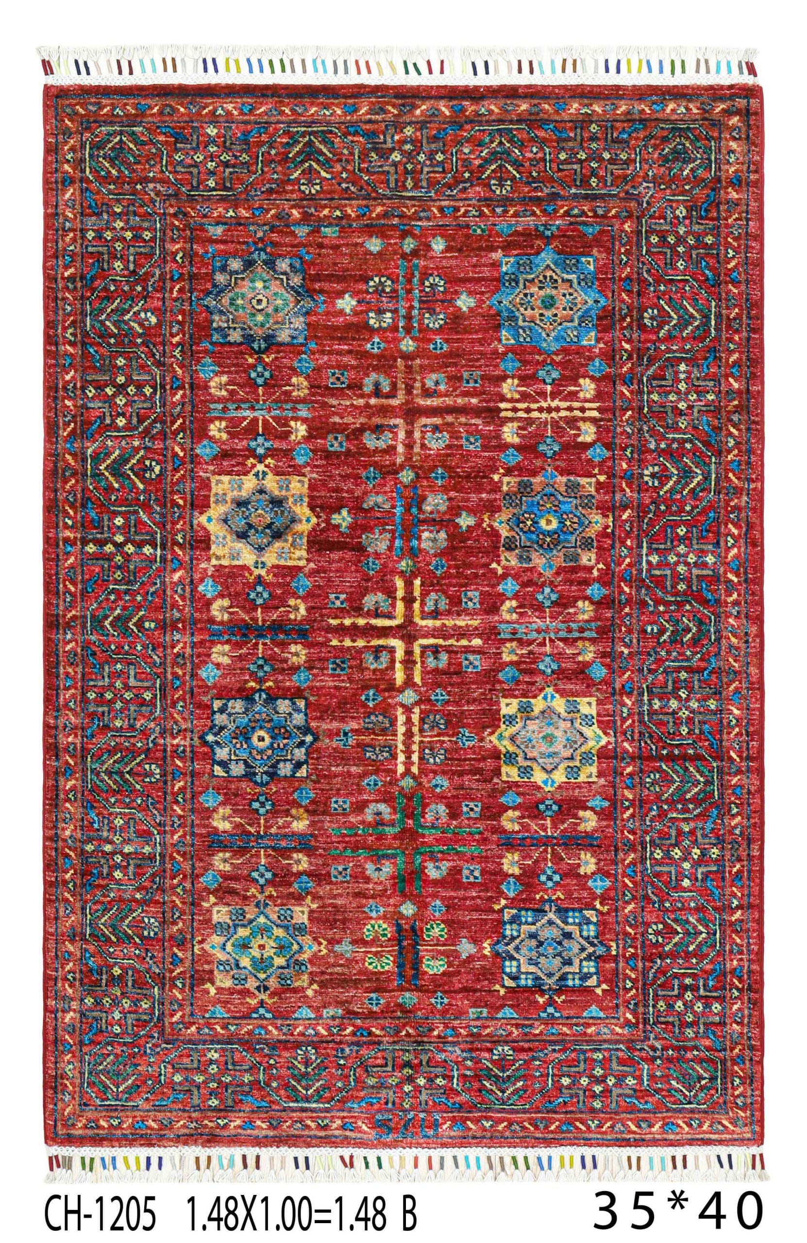 BUKHARAY Carpet — Design: CHOBRANG, handmade Afghan rug USA shipping