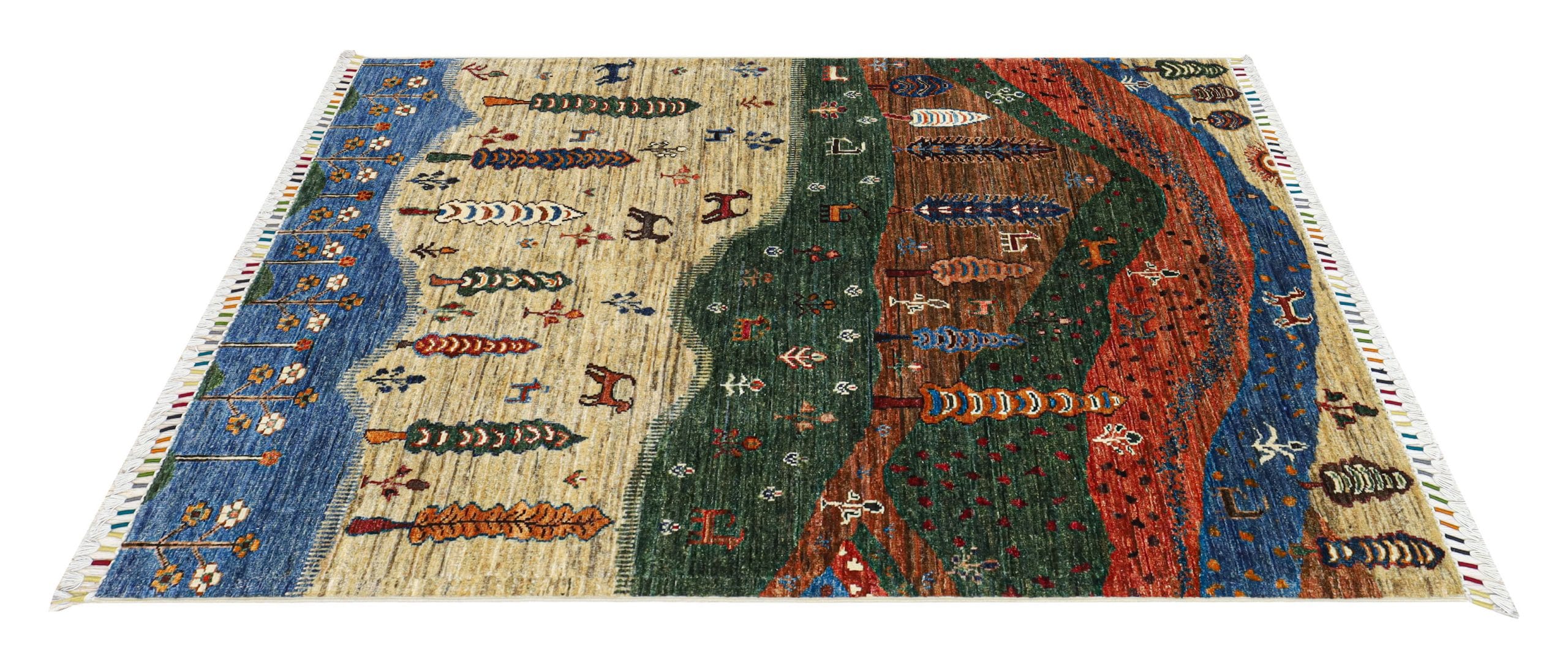 DARKHT NAQSHA DARYAYE CARPET AFGHAN