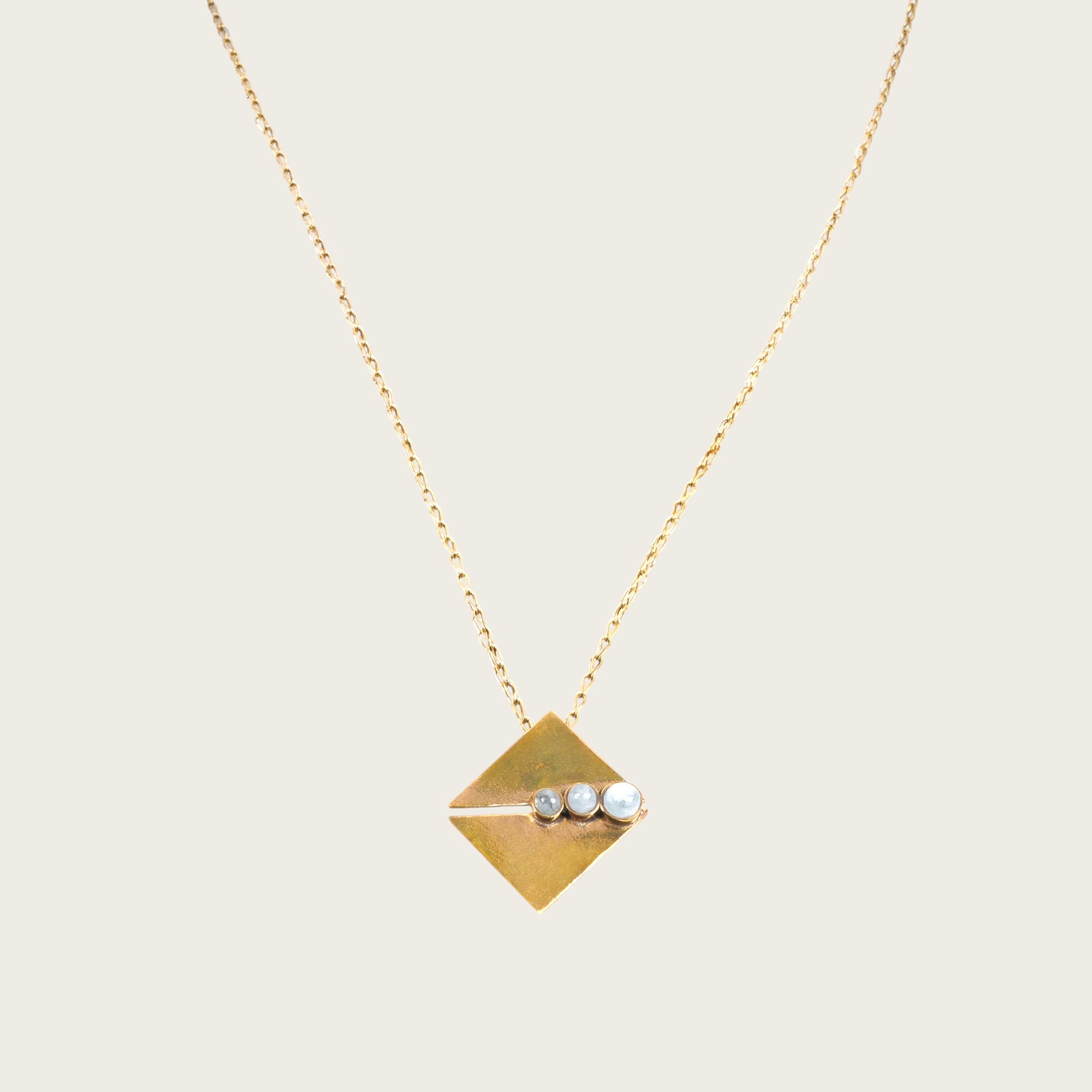 Gold Plated Necklace Artisan made Handmade