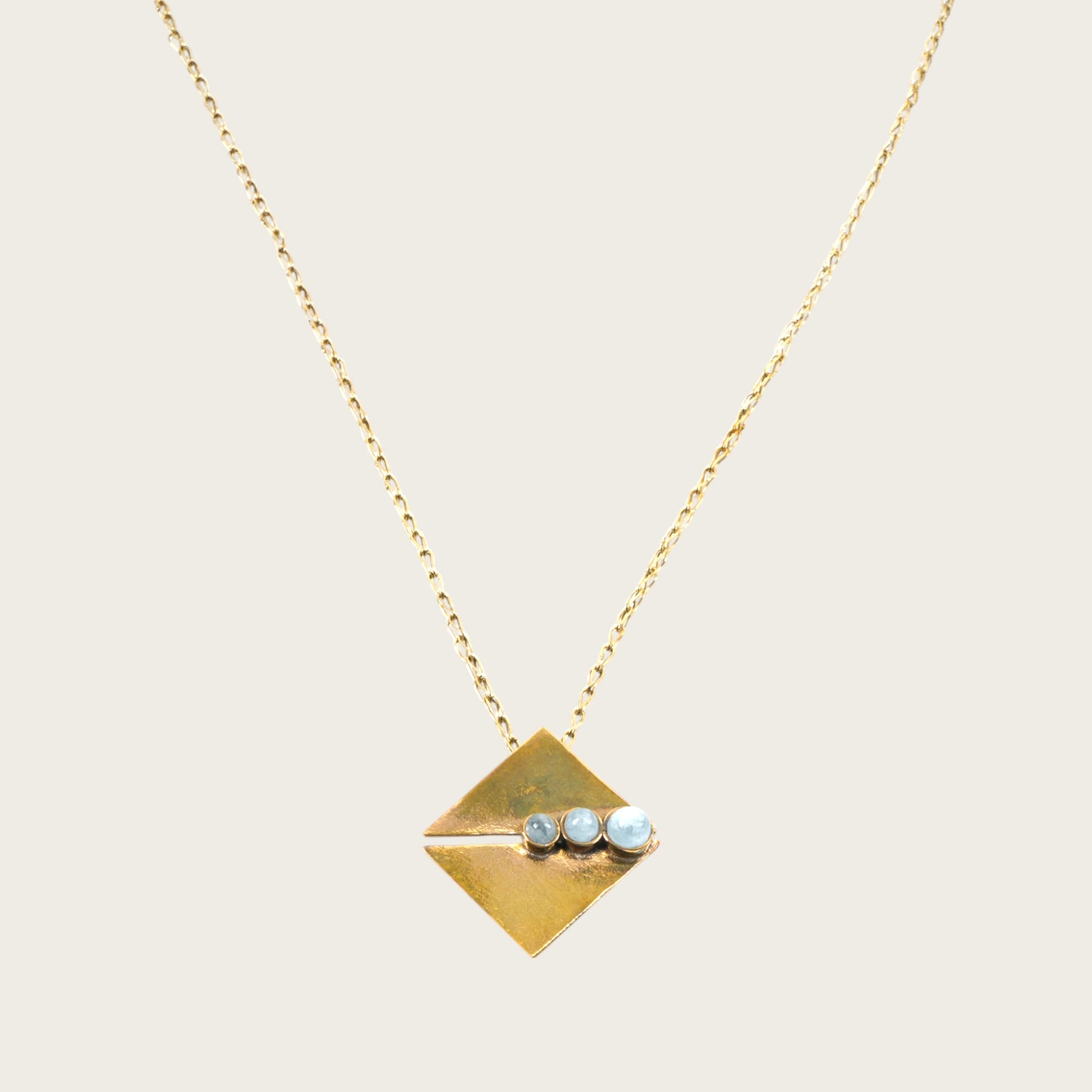 Gold Plated Necklace Artisan made Handmade