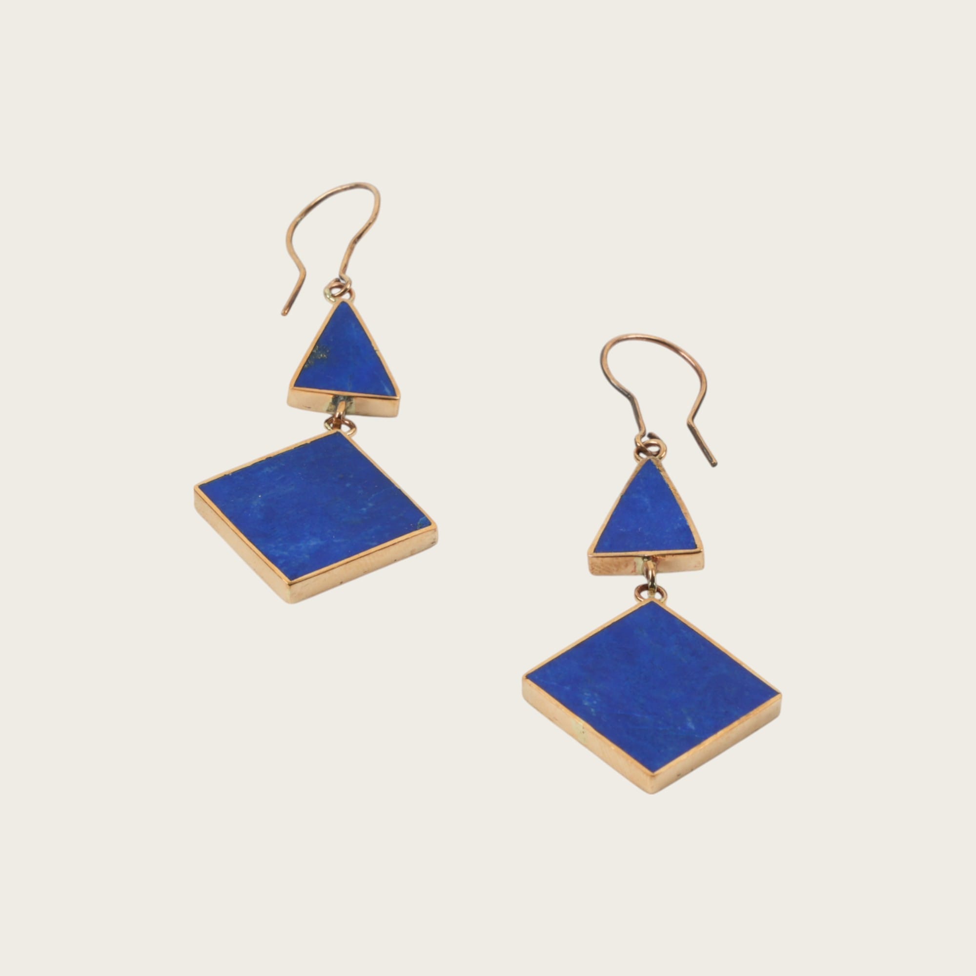 Earrings Lapis-Dangle