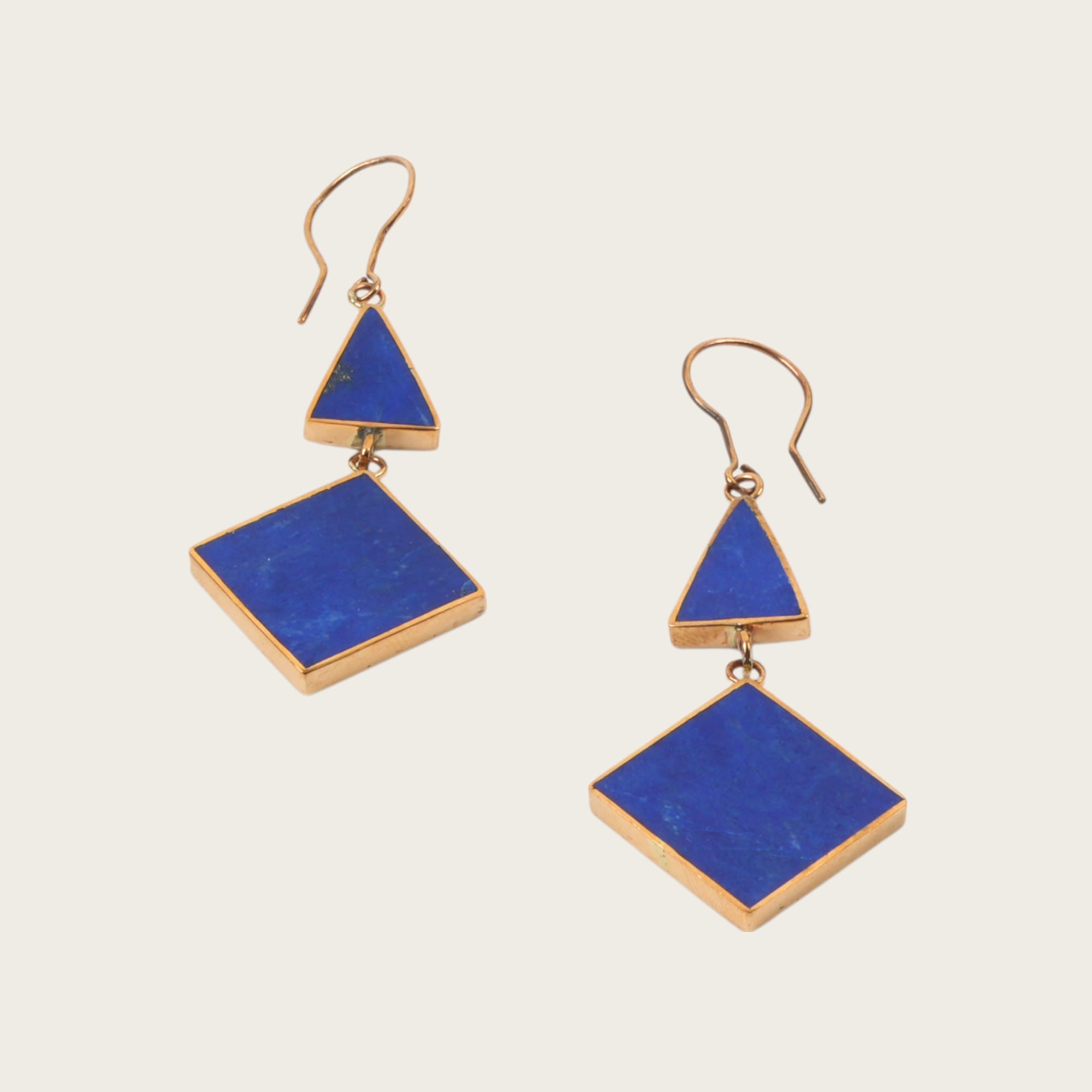Earrings Lapis-Dangle