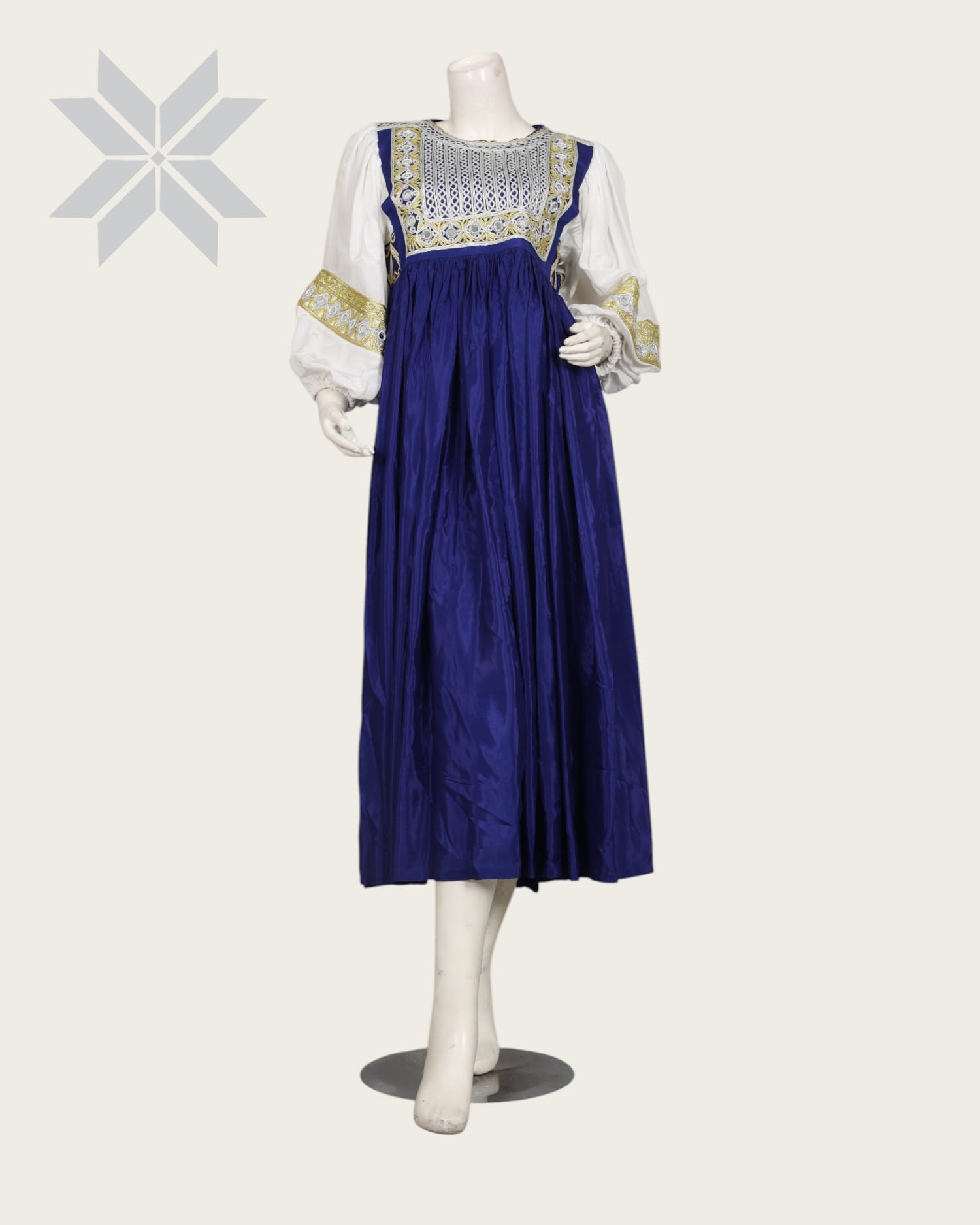 Lajwardi Charmak Women Embroidery Blue Dress