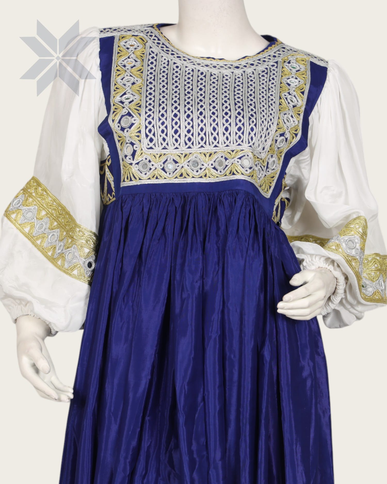 Lajwardi Charmak Women Embroidery Blue Dress